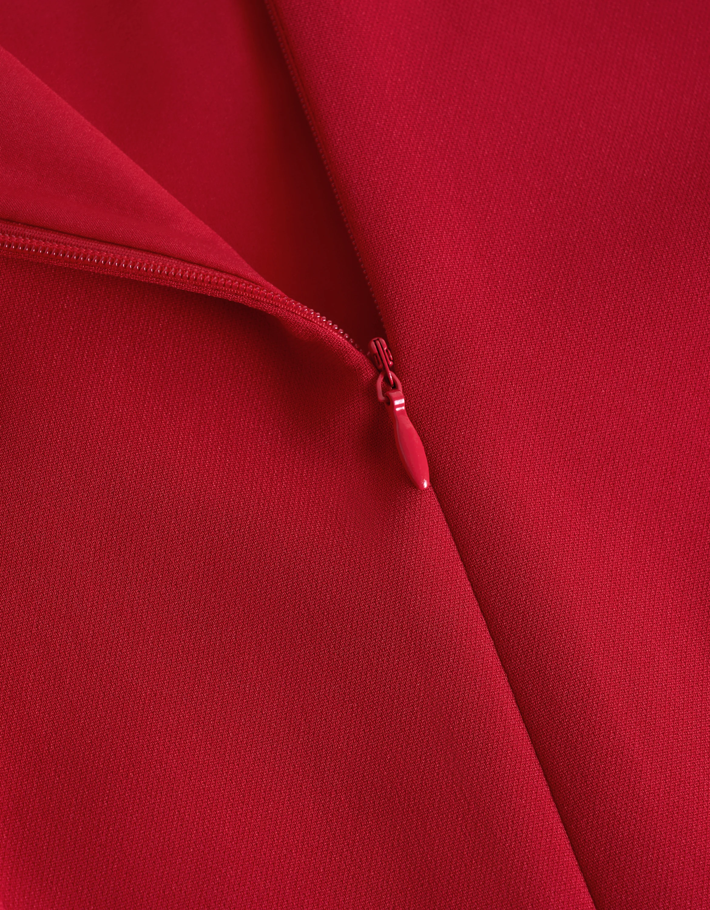 Acetate Blend Zip Up Dress - Image 14
