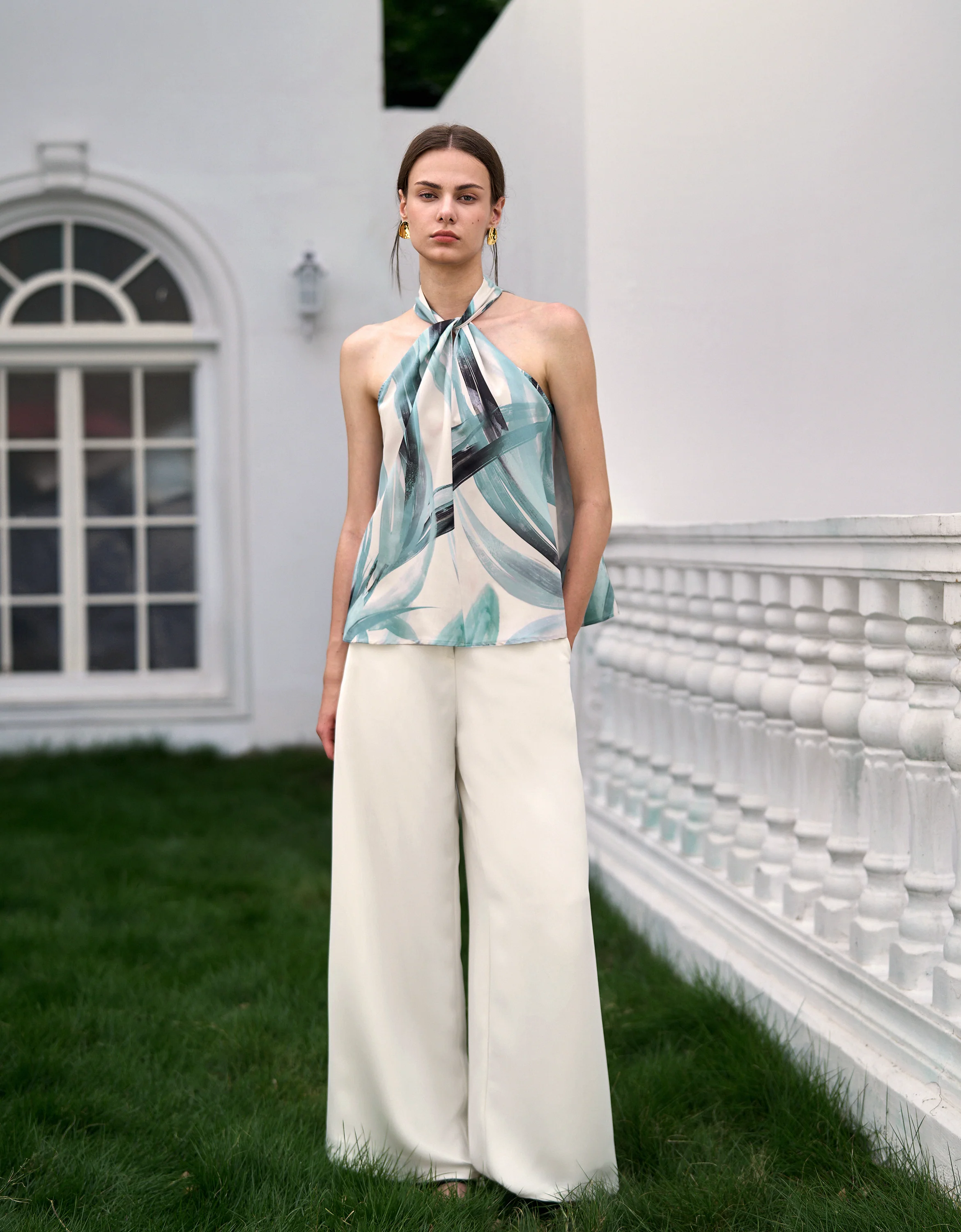 Art Print Halterneck Top - Image 3