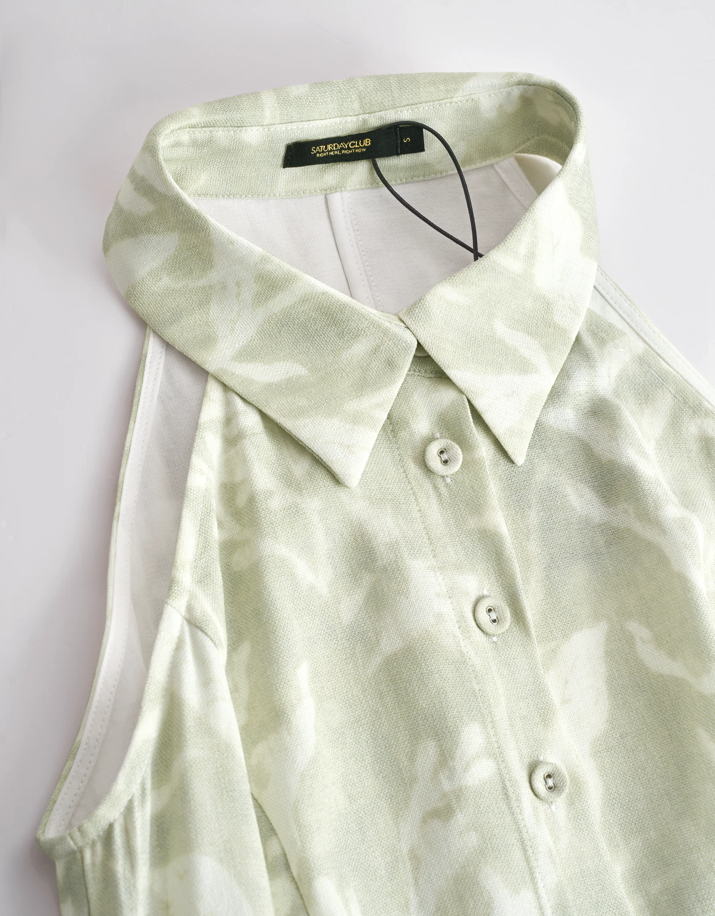 Button Front Flare Hem Romper - Image 19