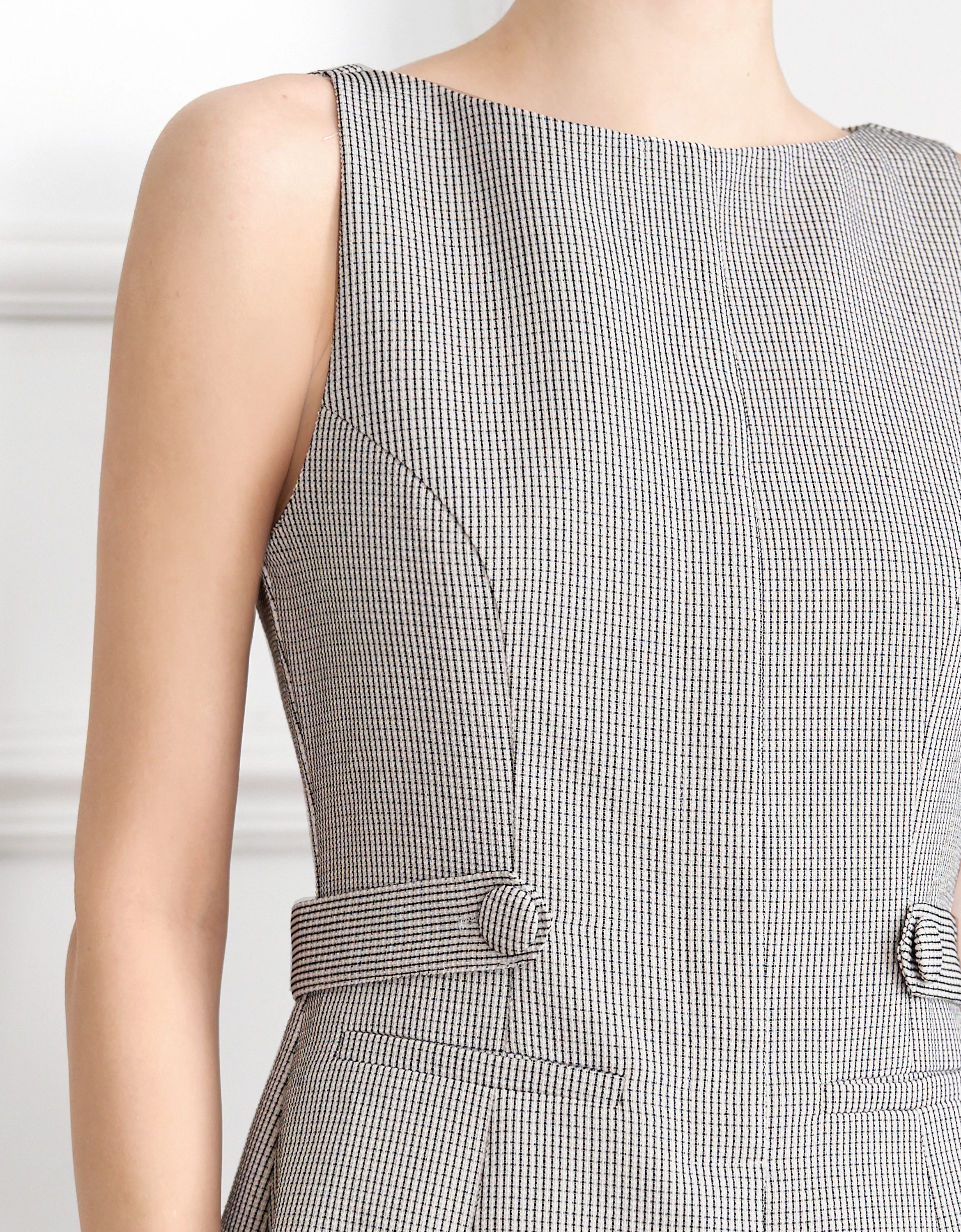 Colorblock Sleeveless Vest Dress - Image 4