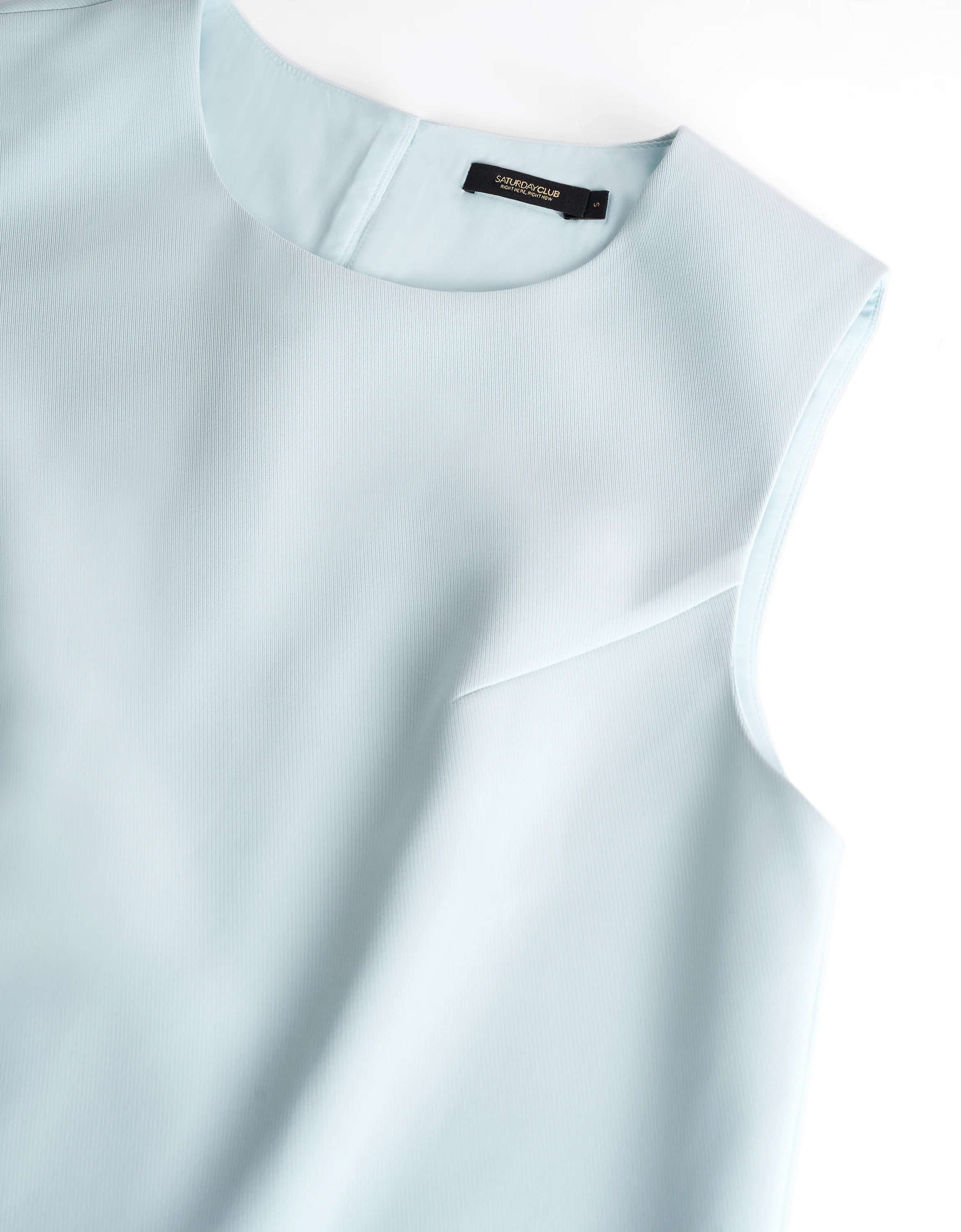 Contrast Trim Pleated Hem Sleeveless Dress - Image 4