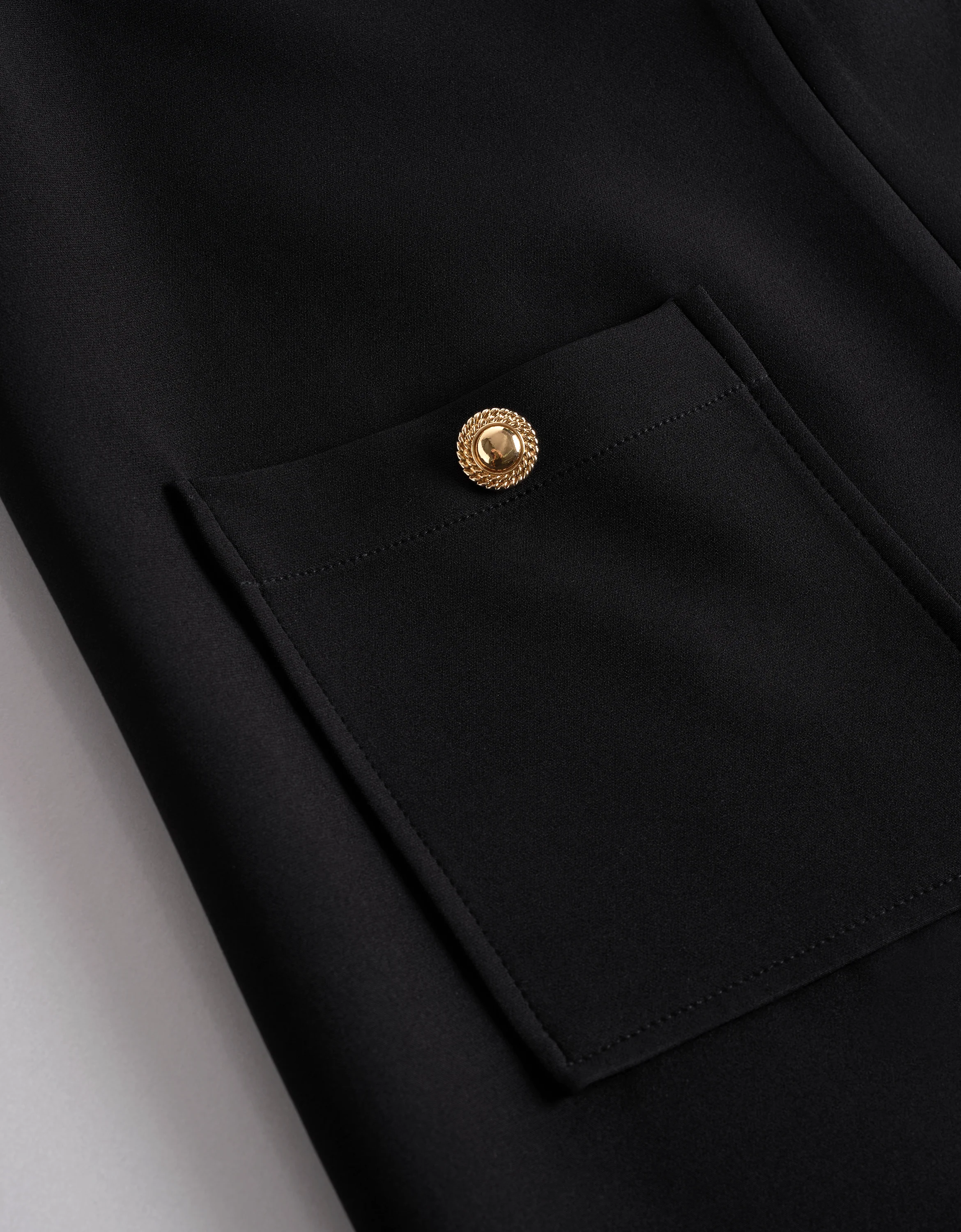 Contrast Trims Button Front Collared Dress - Image 7