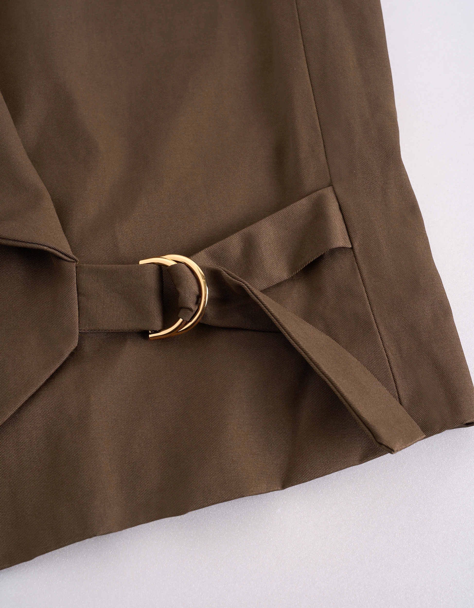 Cotton-blend Side Strap Sleeveless Suit Vest - Image 7