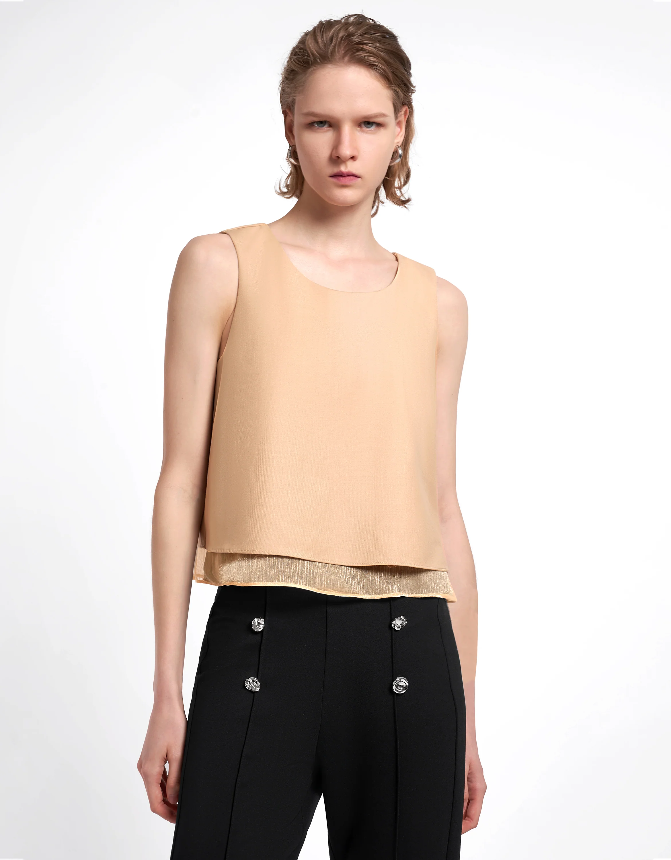 Crew Neck Layered Top - Image 10