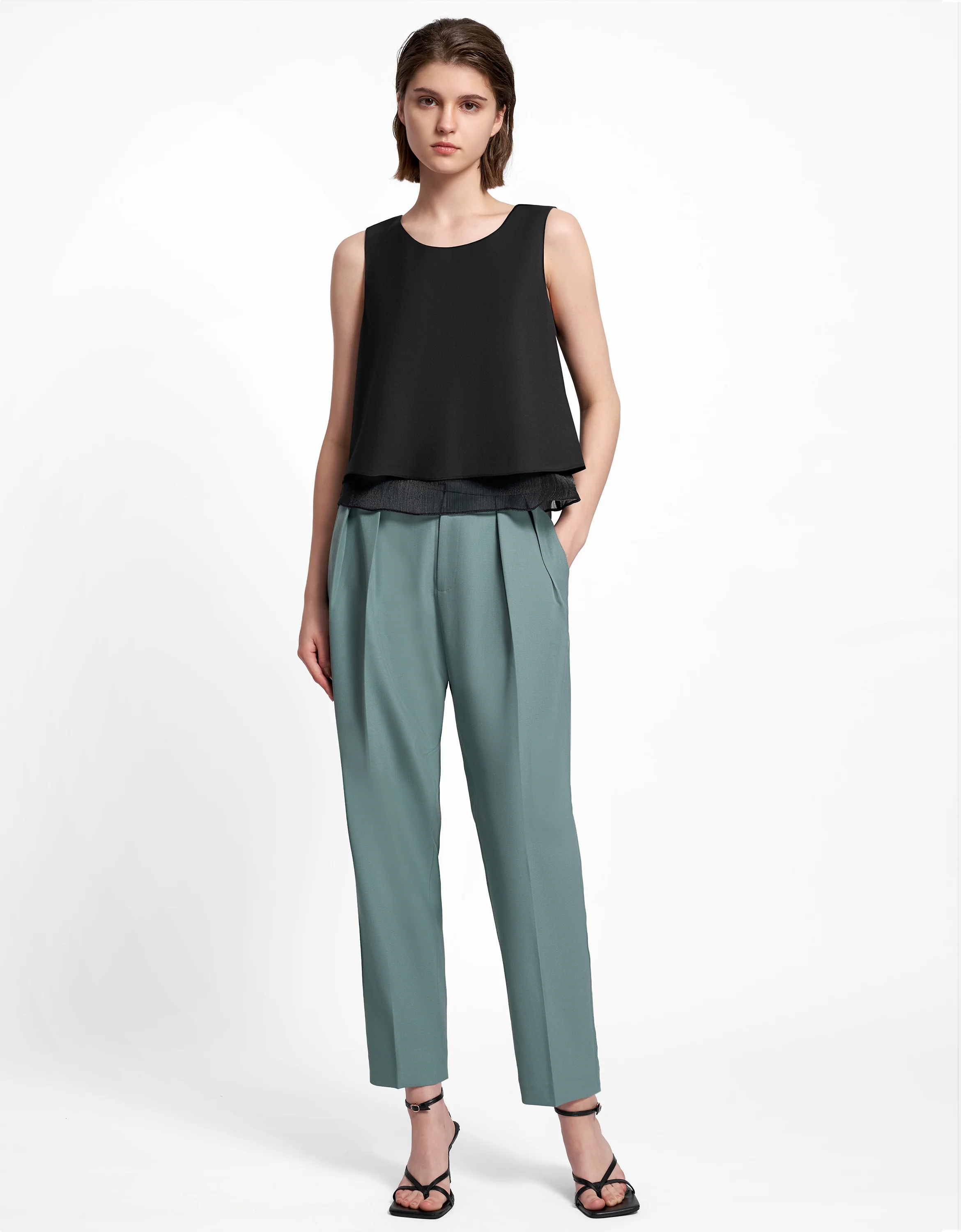 Crew Neck Layered Top - Image 6