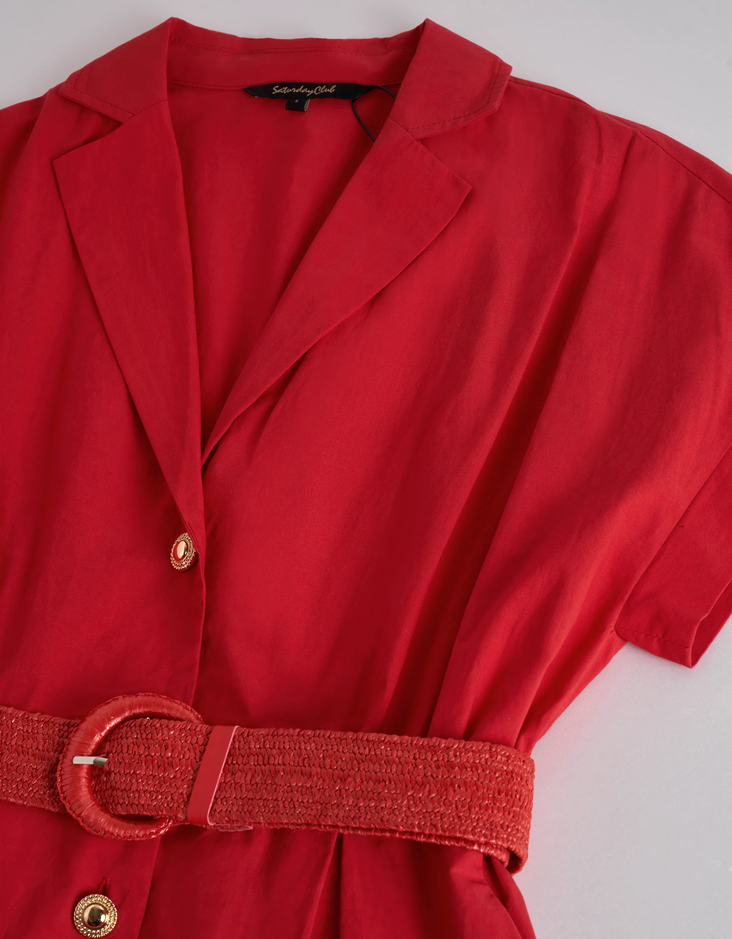 Cutwork Embroidered Hem Midi Shirt Dress - Image 5