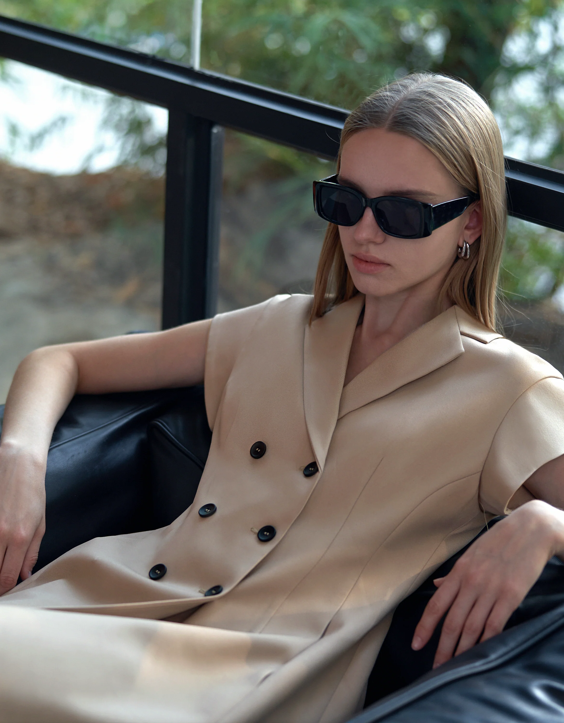 Double-breasted Suit Dress