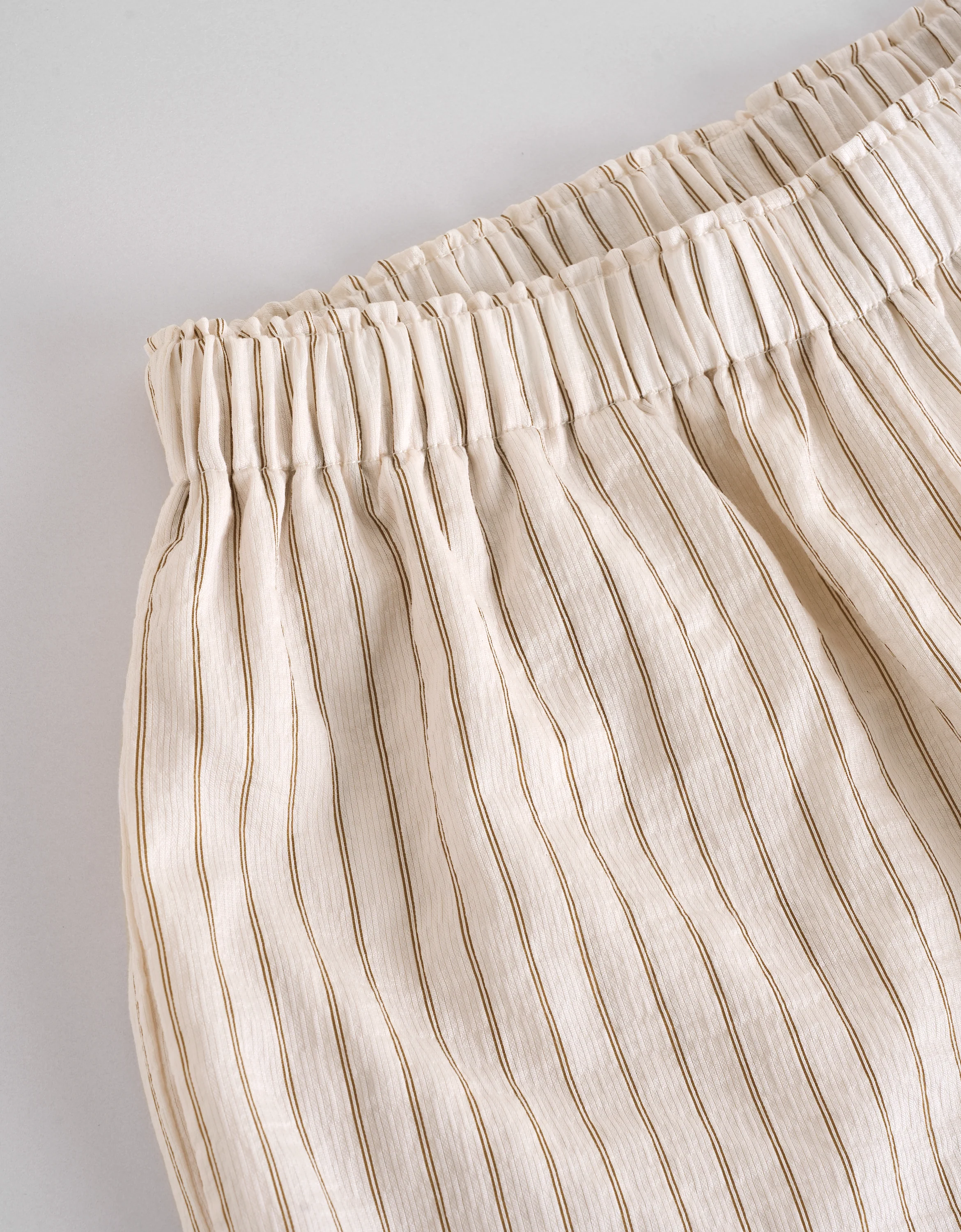 Elastic Waist Striped Trousers - Image 10