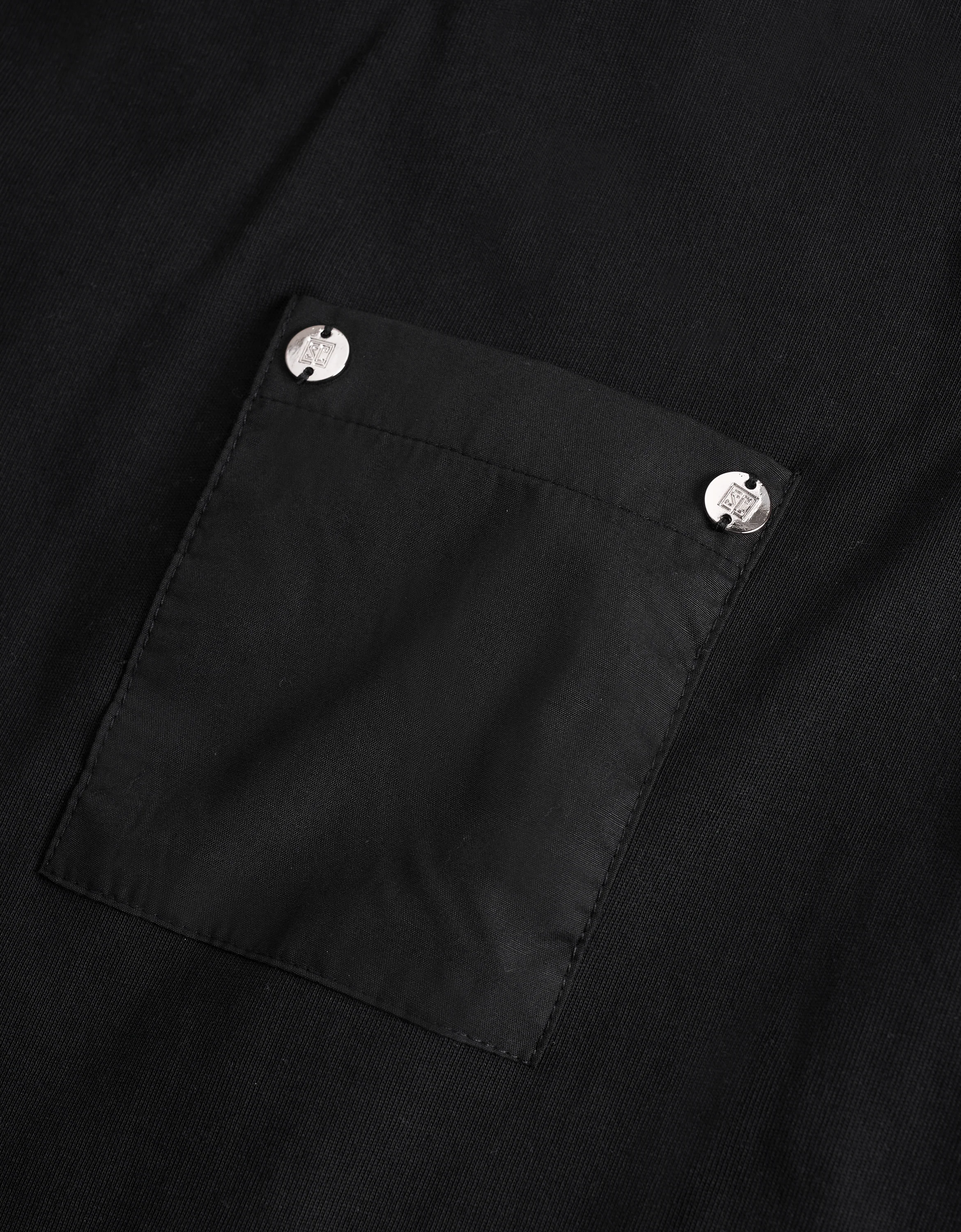 Embossed Button Pocket T-Shirt - Image 11