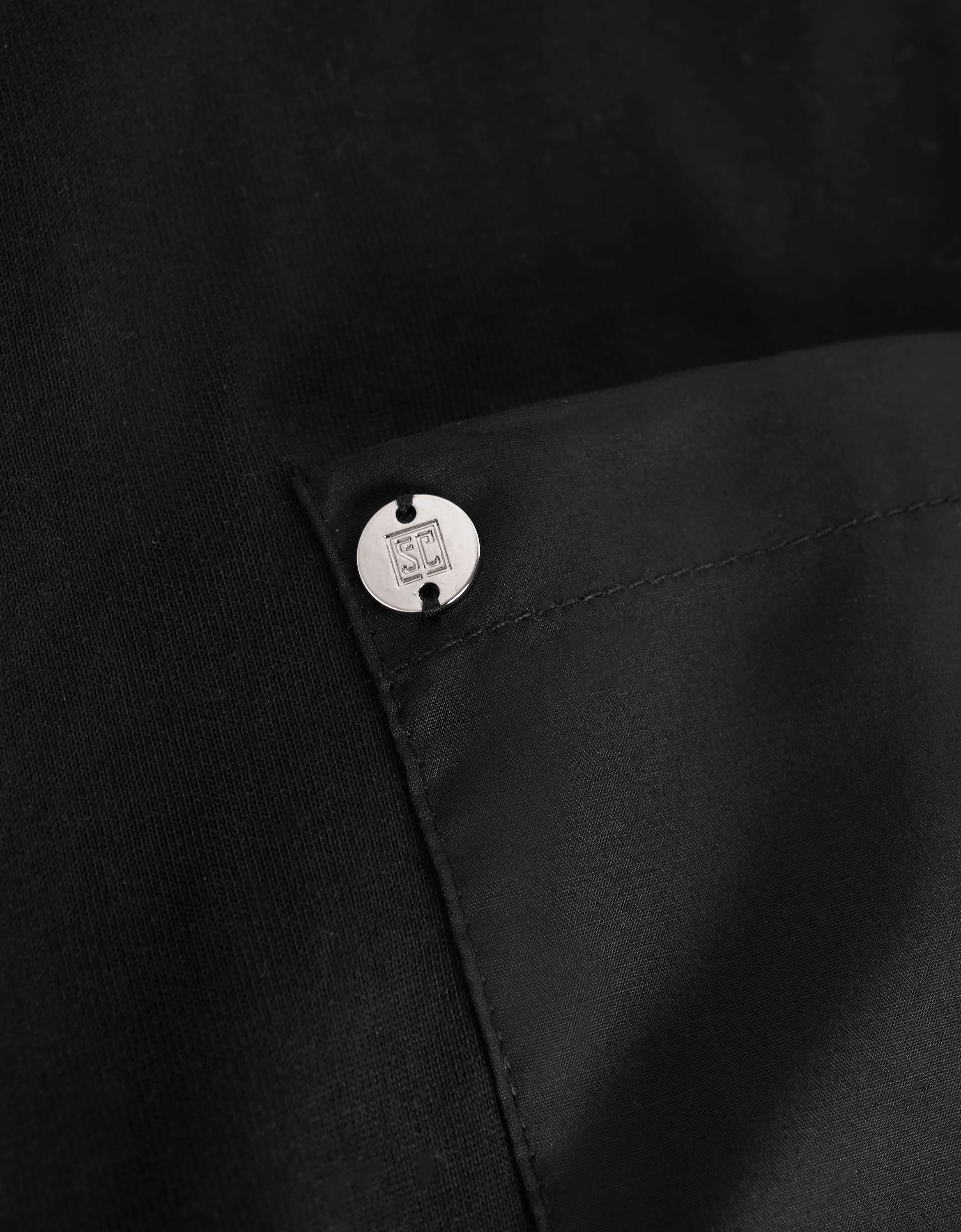 Embossed Button Pocket T-Shirt - Image 12