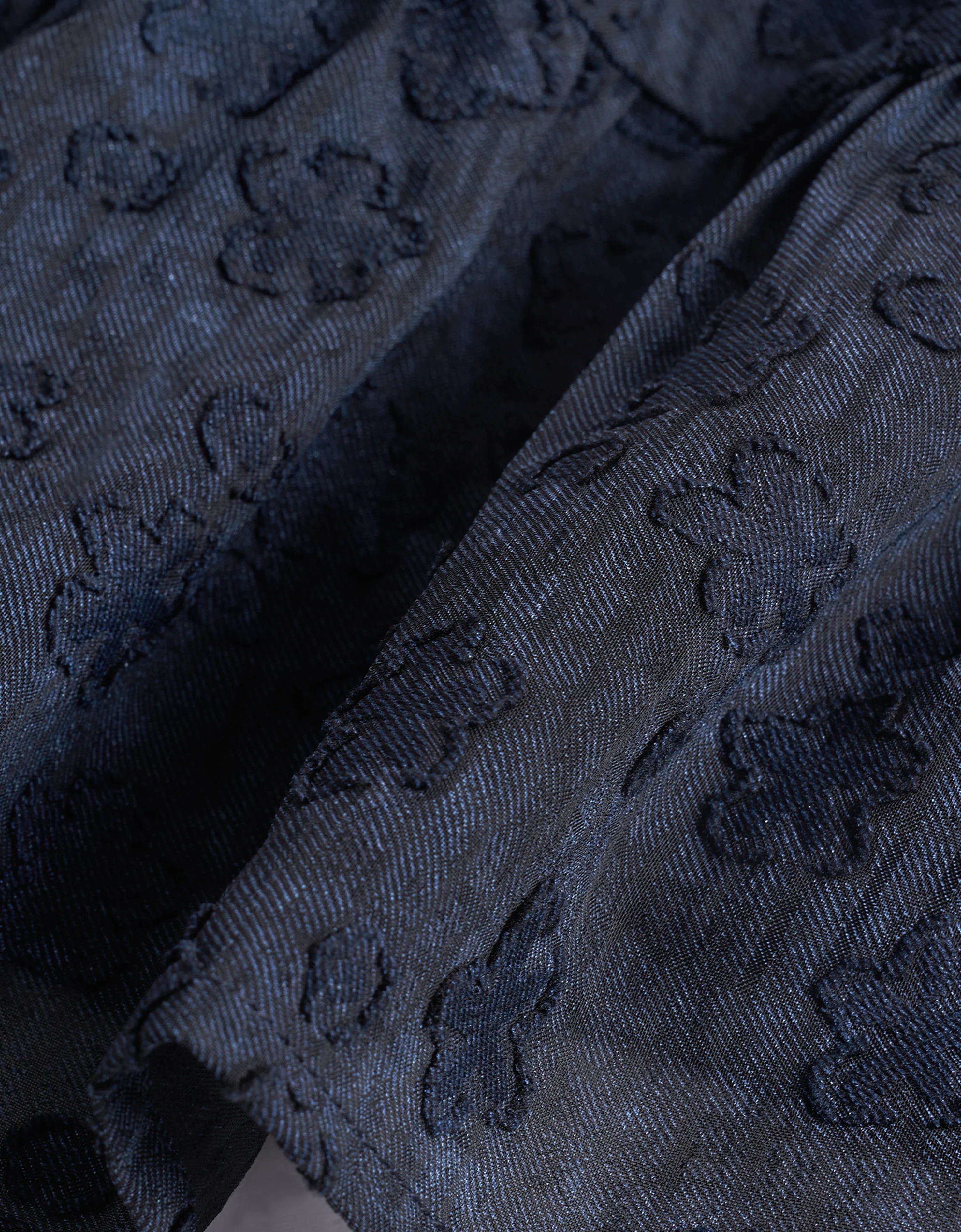 Floral Jacquard Tiered Skirt Sleeveless Dress - Image 13