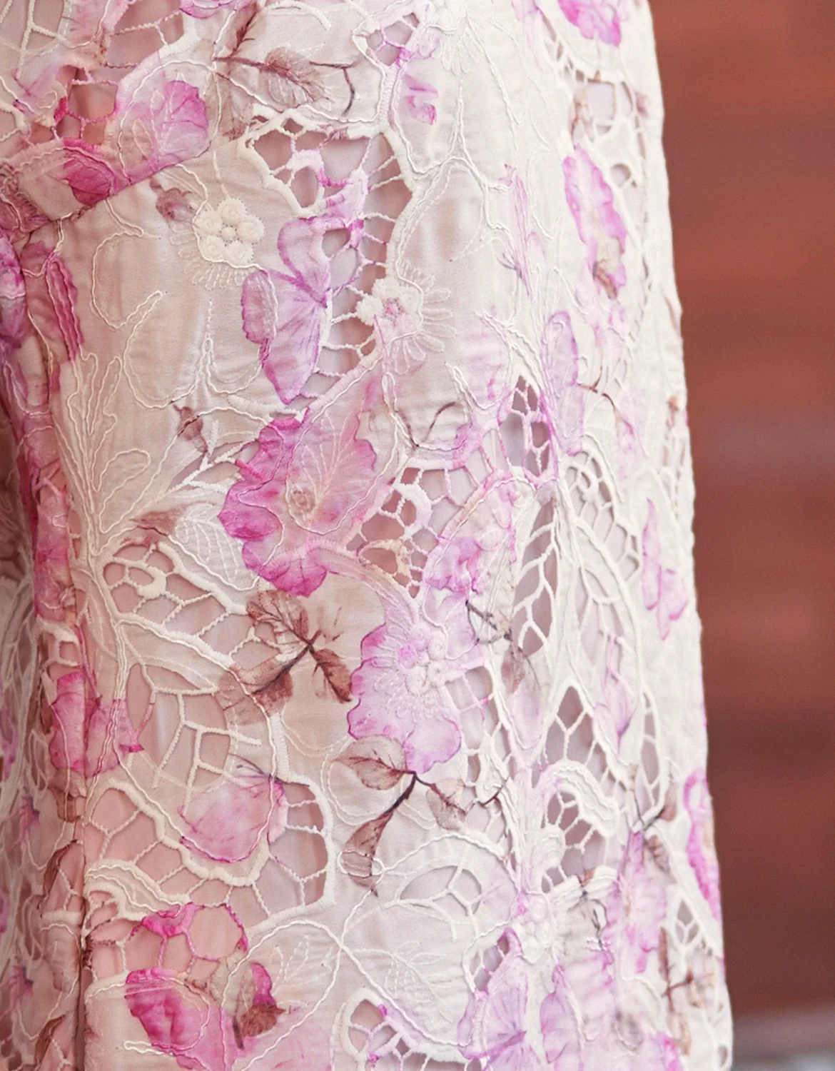 Floral Print Embroidered Sleeveless Dress - Image 6