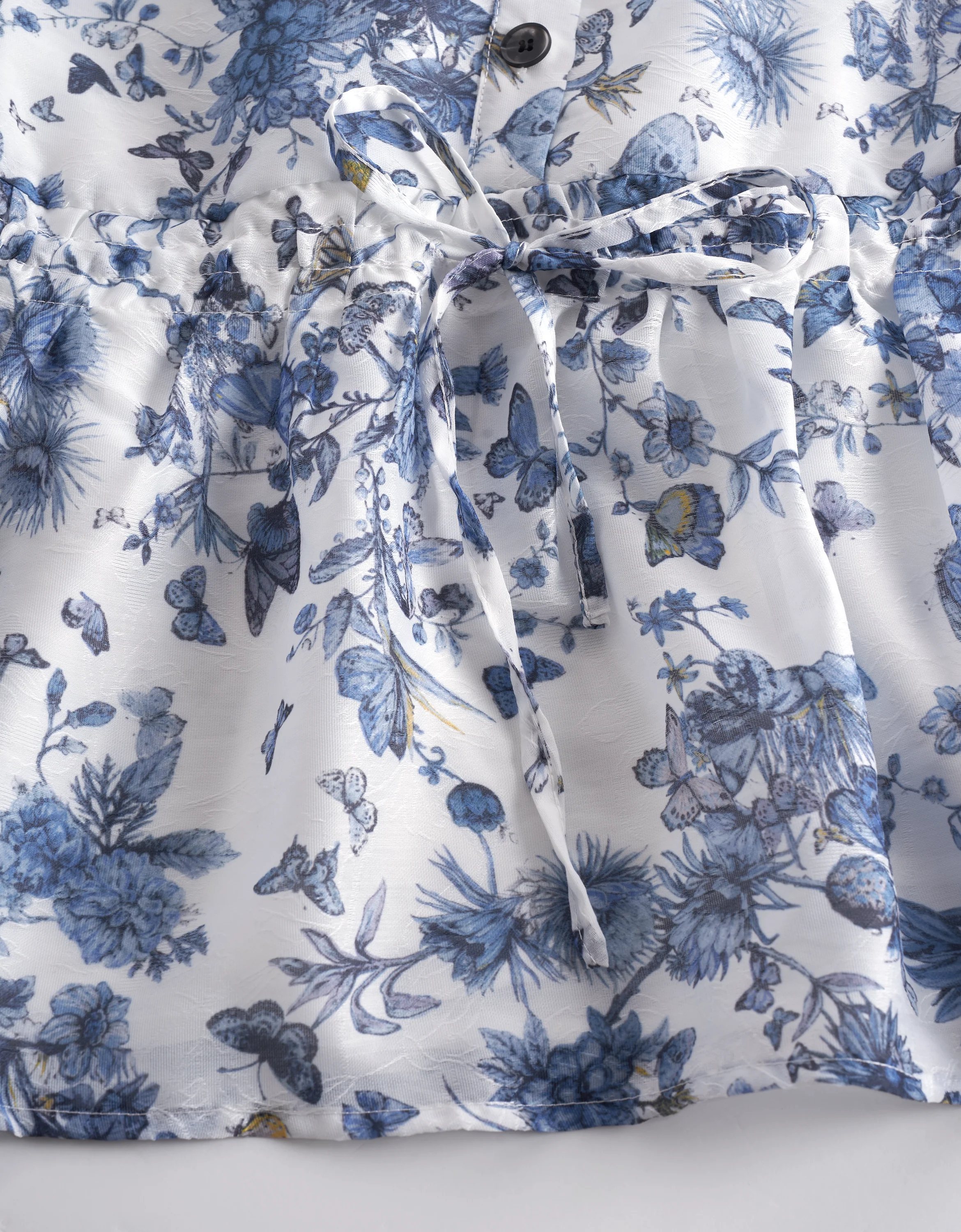 Floral Print Ruffled Hem Shift Dress - Image 7