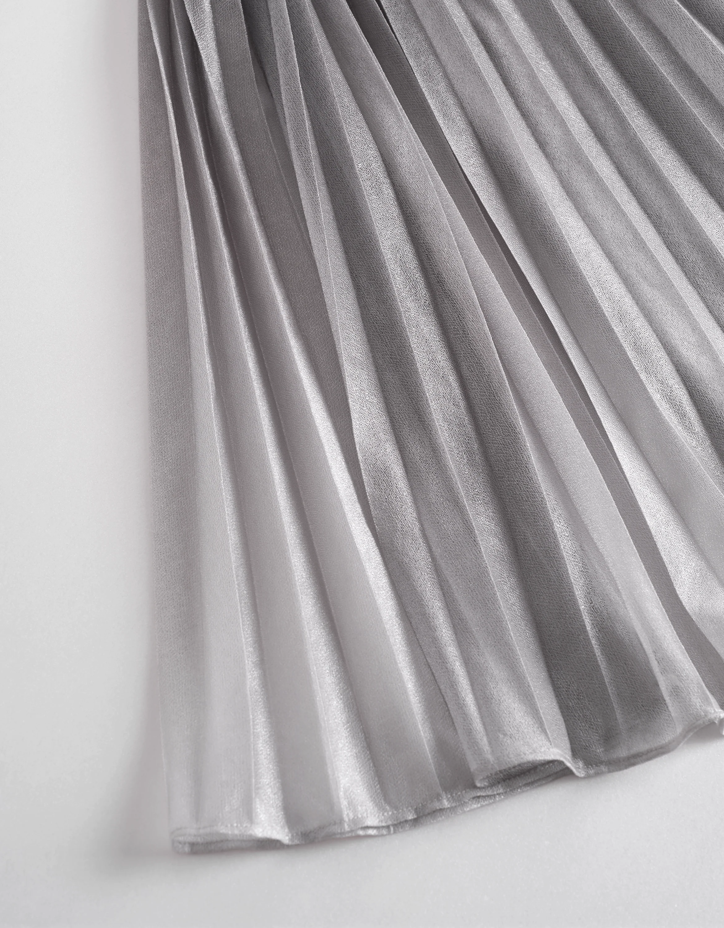Gradient Print Pleated Midi Skirt - Image 7