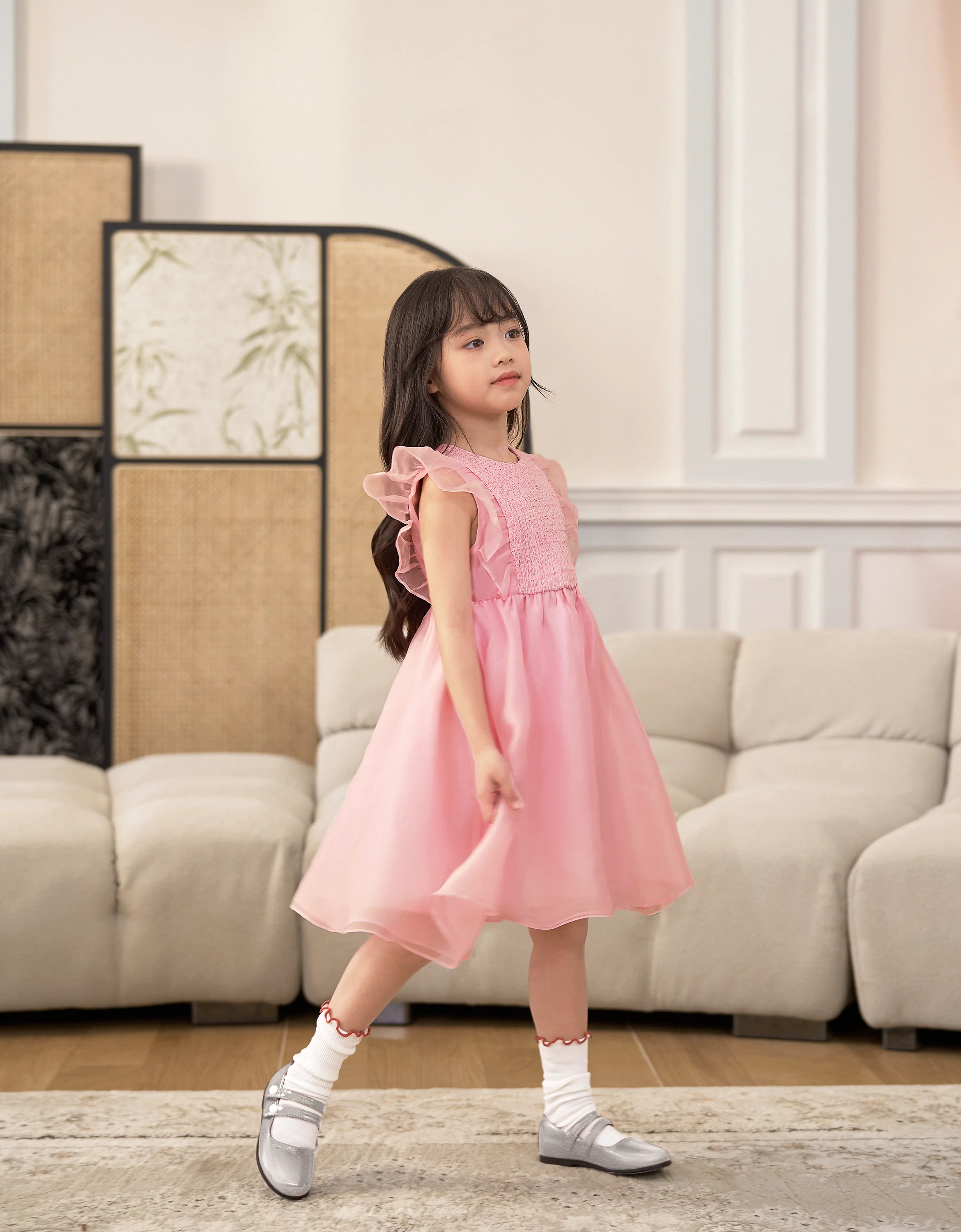 High-waisted Ruffled Dress - Image 4