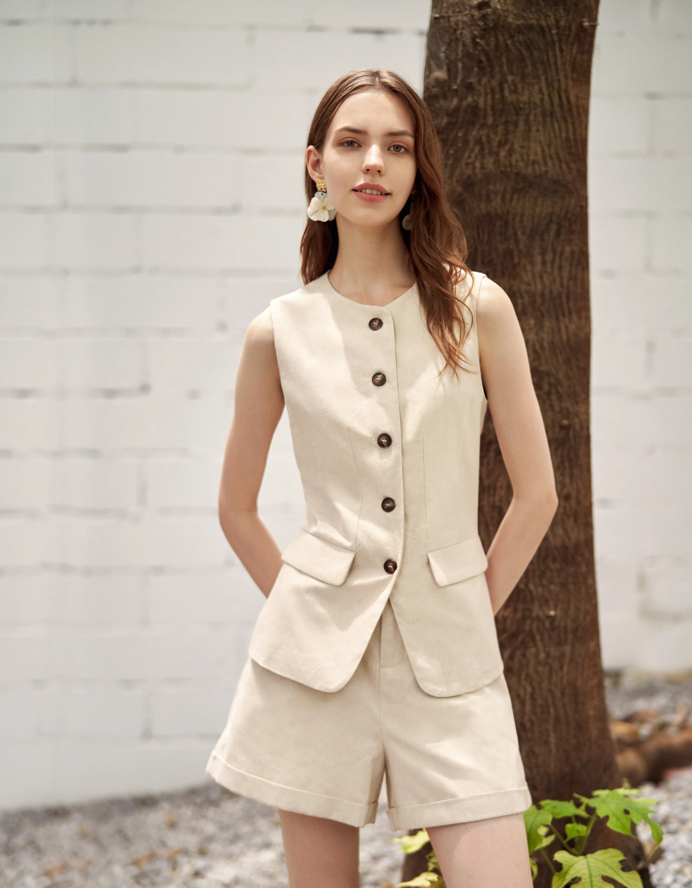 Linen-blend Vest - Image 5