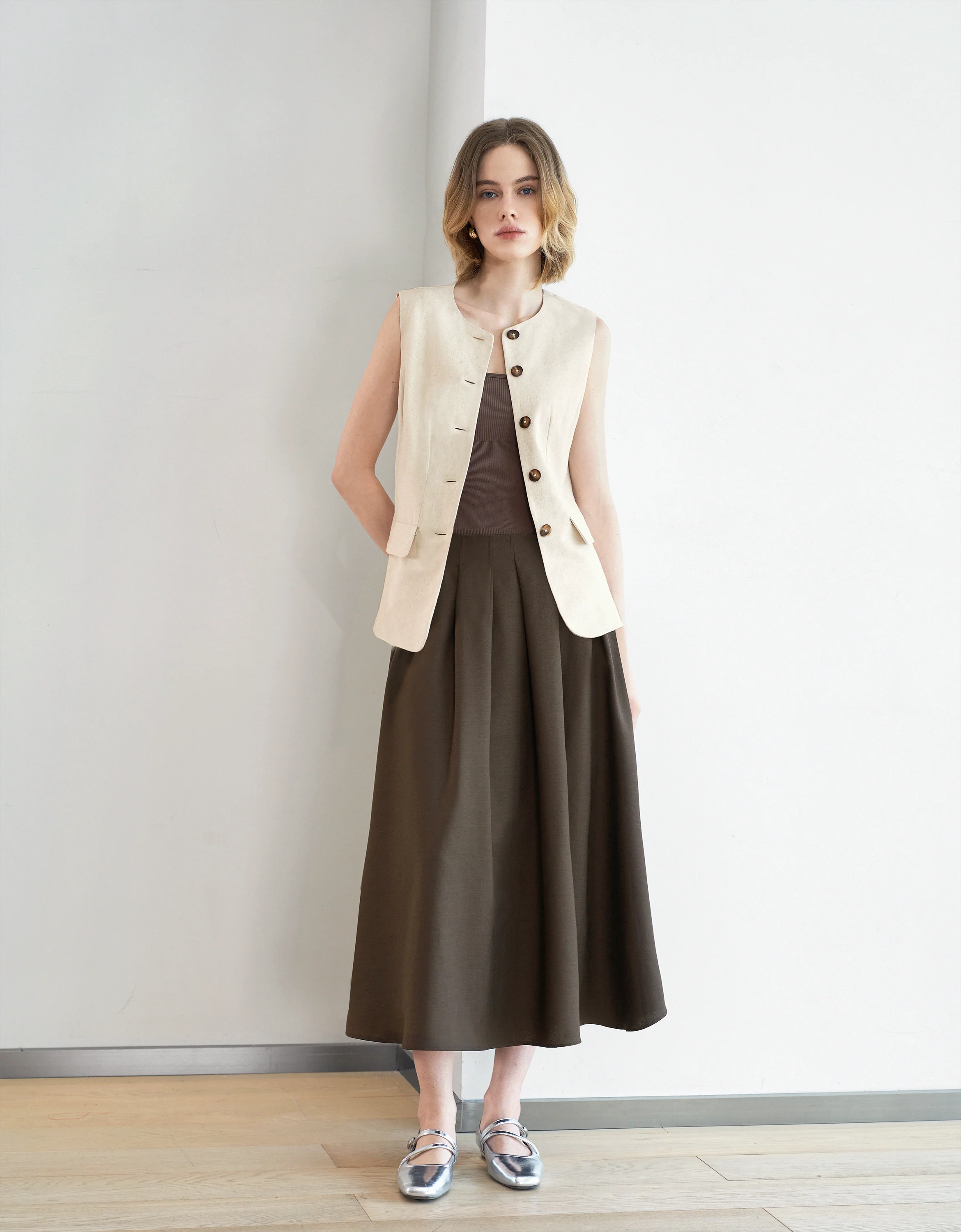 Linen-blend Vest - Image 7