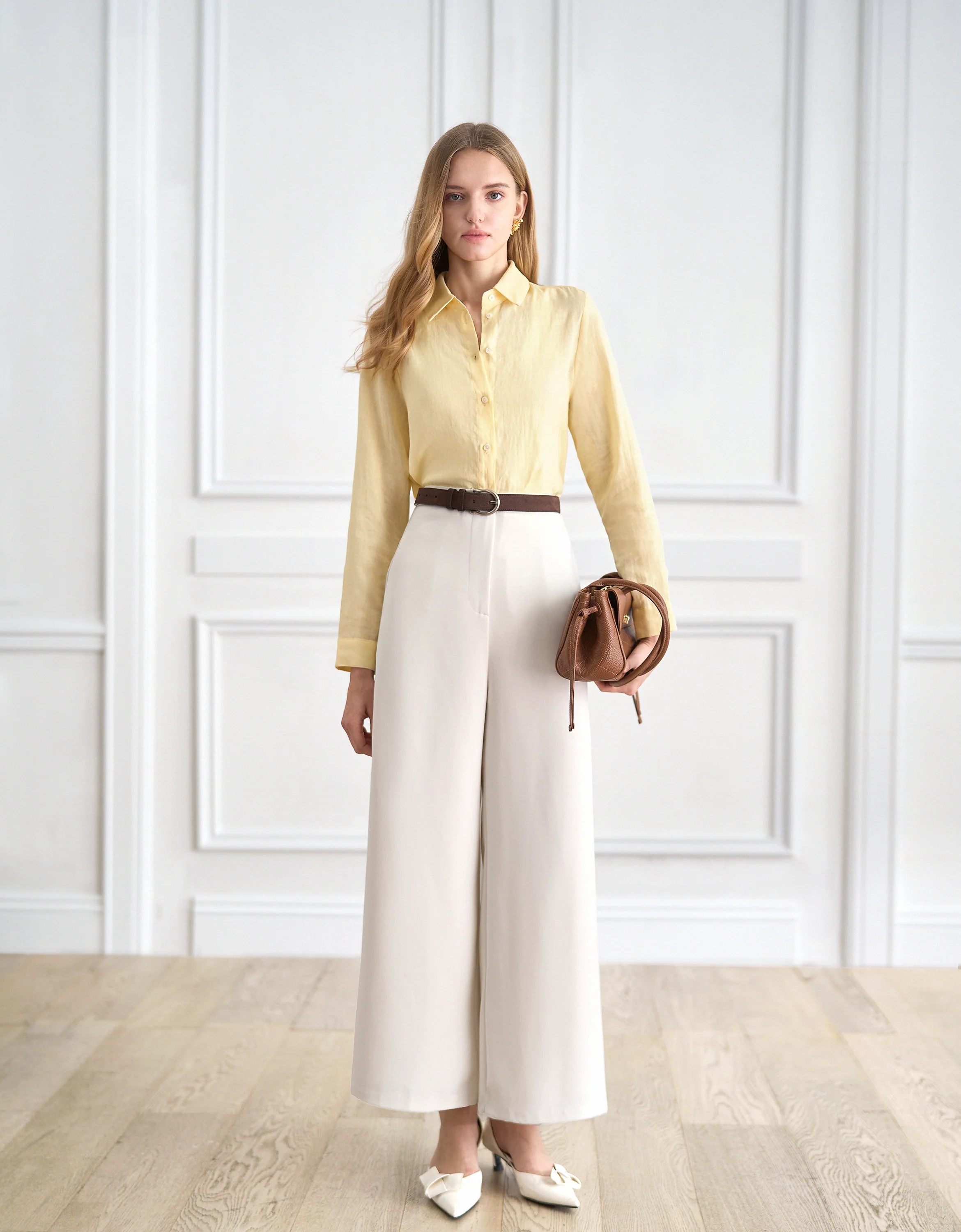 Long Sleeve Linen Shirt - Image 3