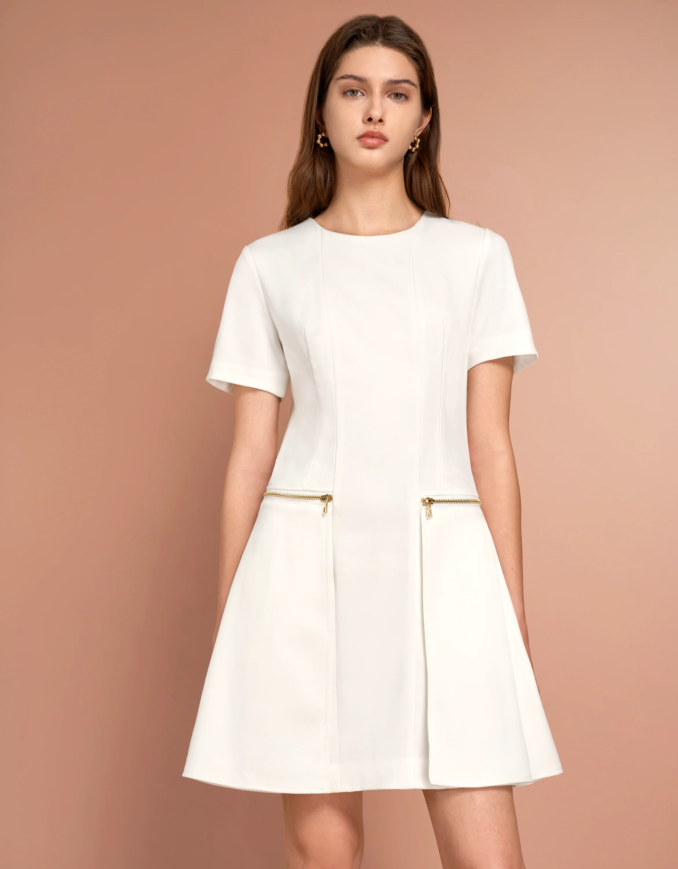 Metallic Zip Pocket Dress - Image 14