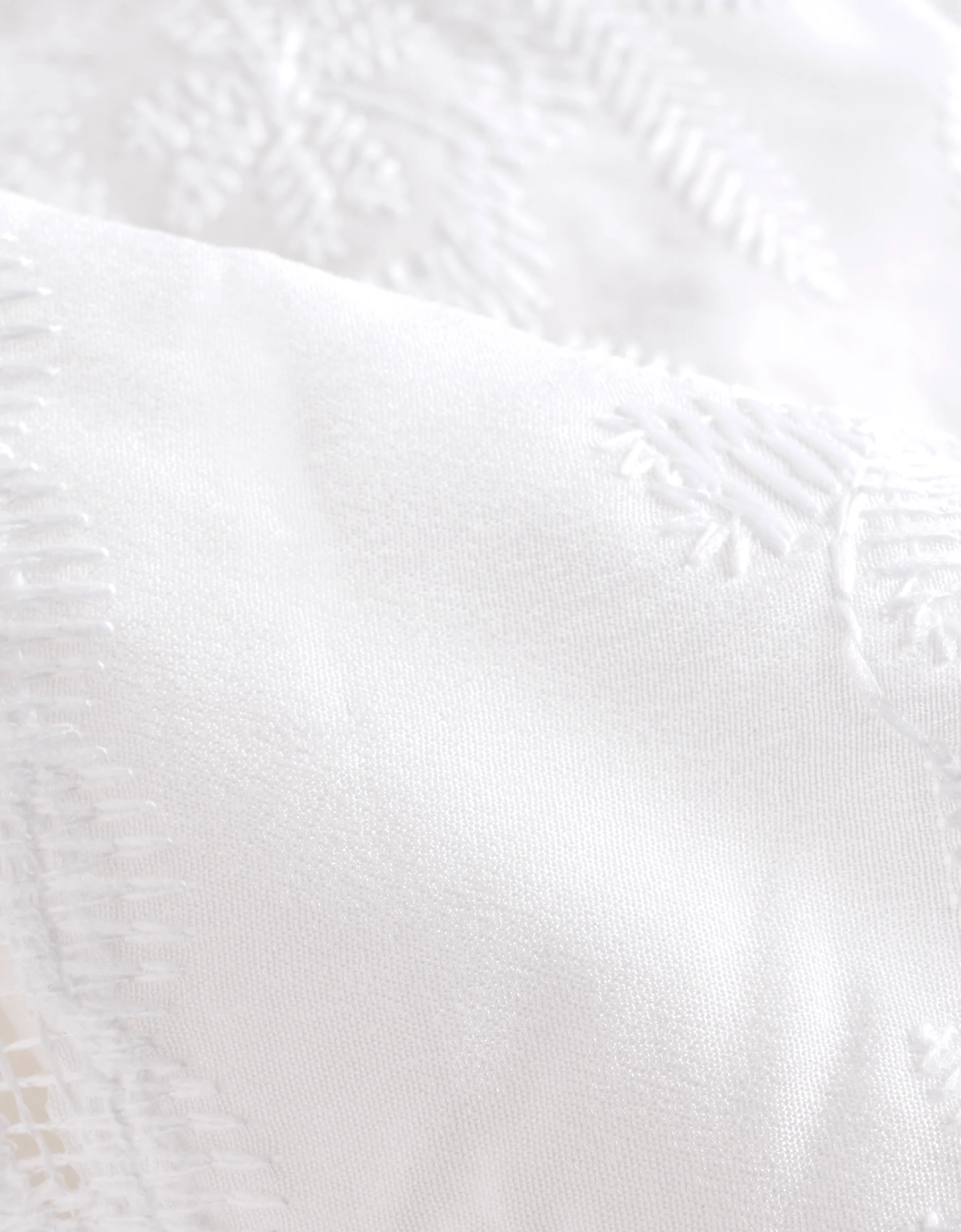 Openwork Embroidery V-neck Sleeveless Dress - Image 7