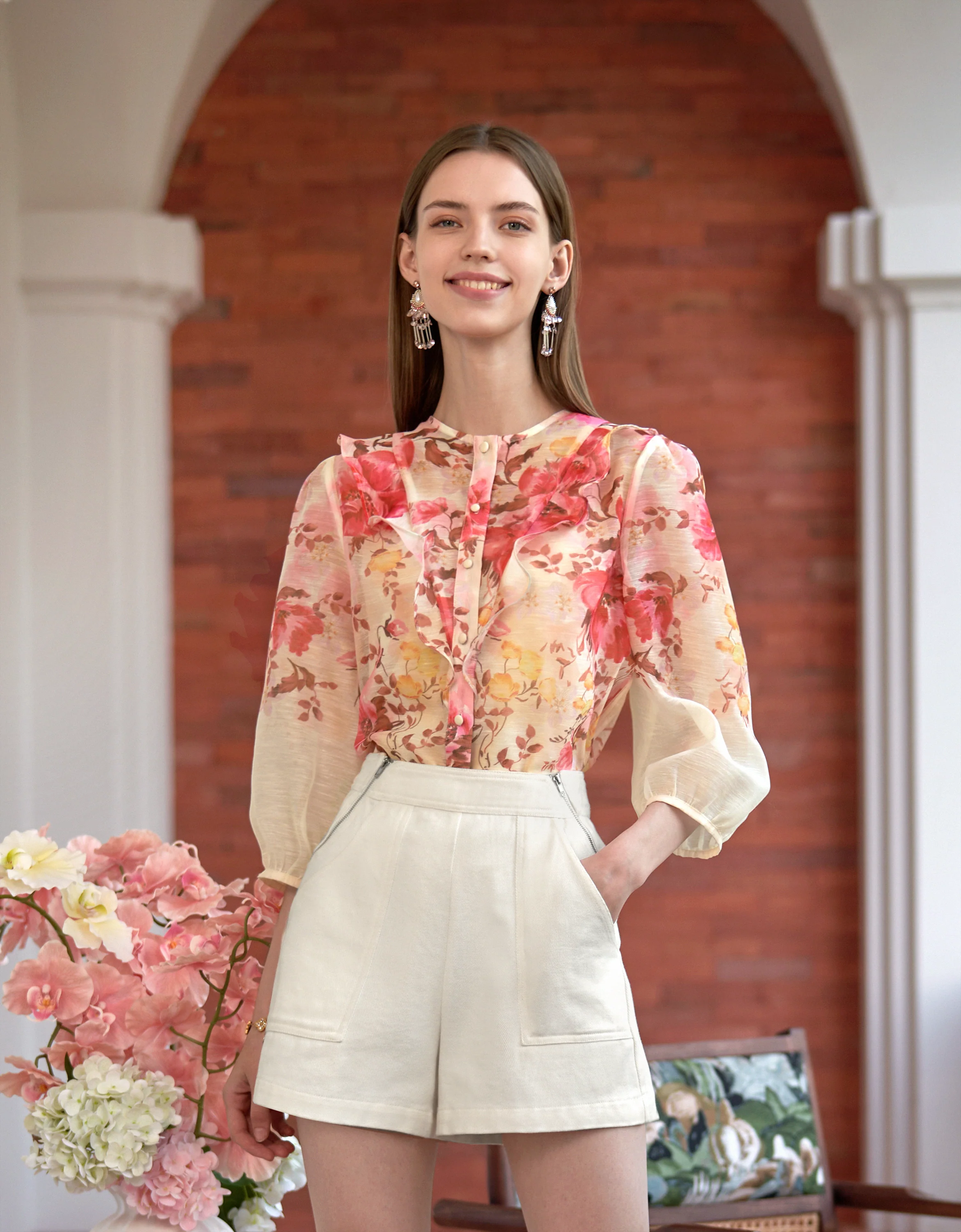 Patch Pocket Denim Shorts - Image 11