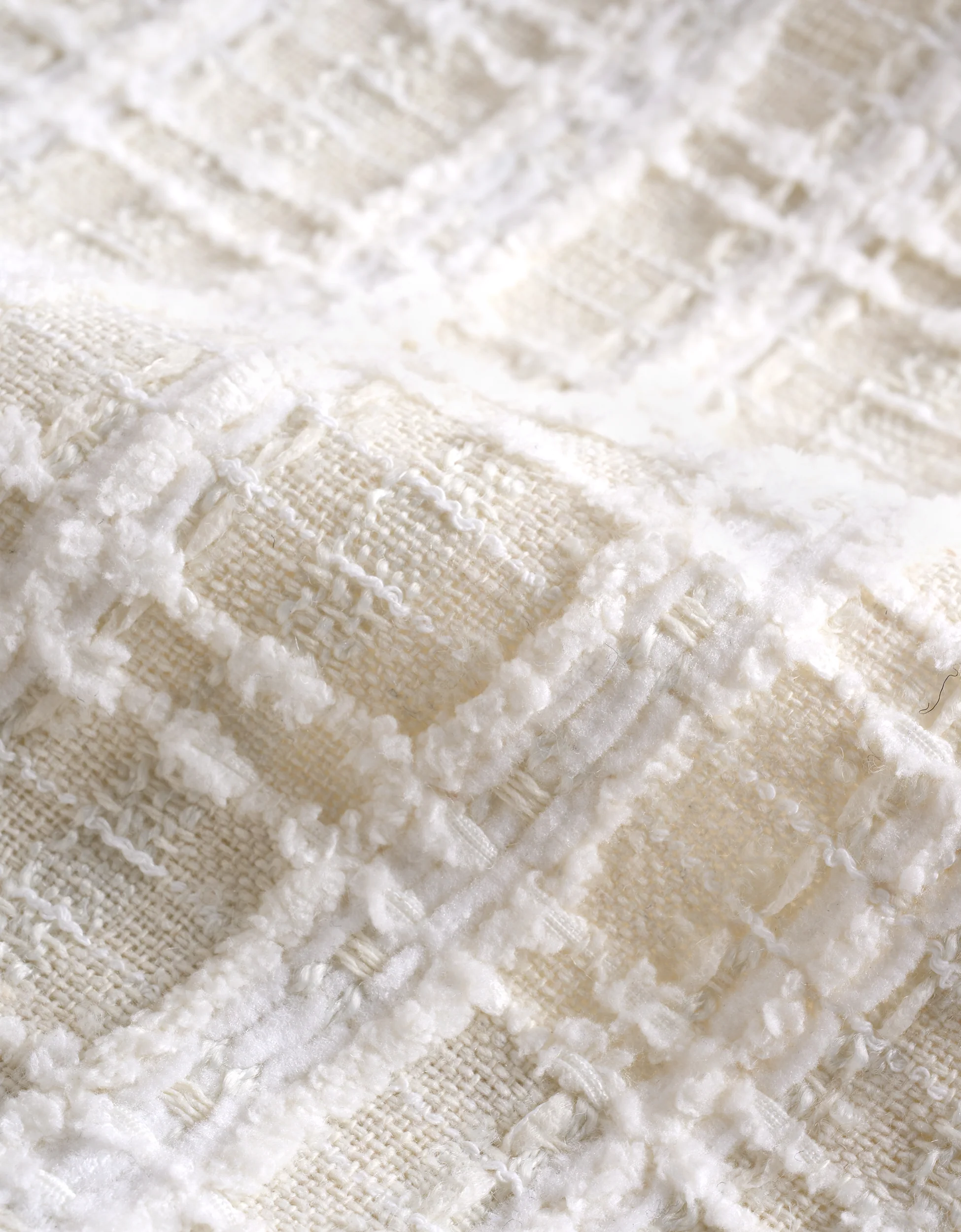 Pleated Detail Sleeveless Collared Tweed Dress - Image 6