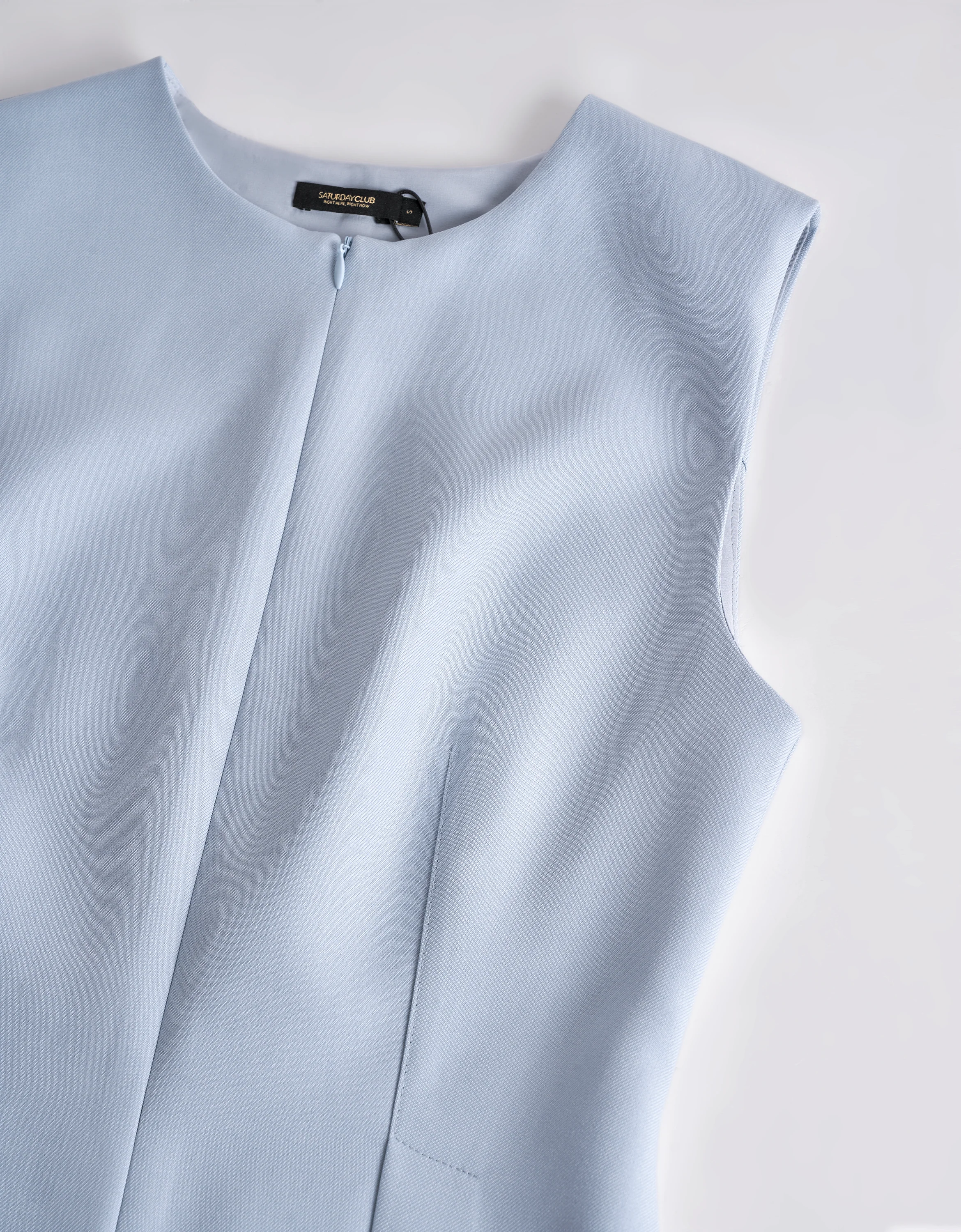 Pleated Hem Sleeveless Top - Image 50