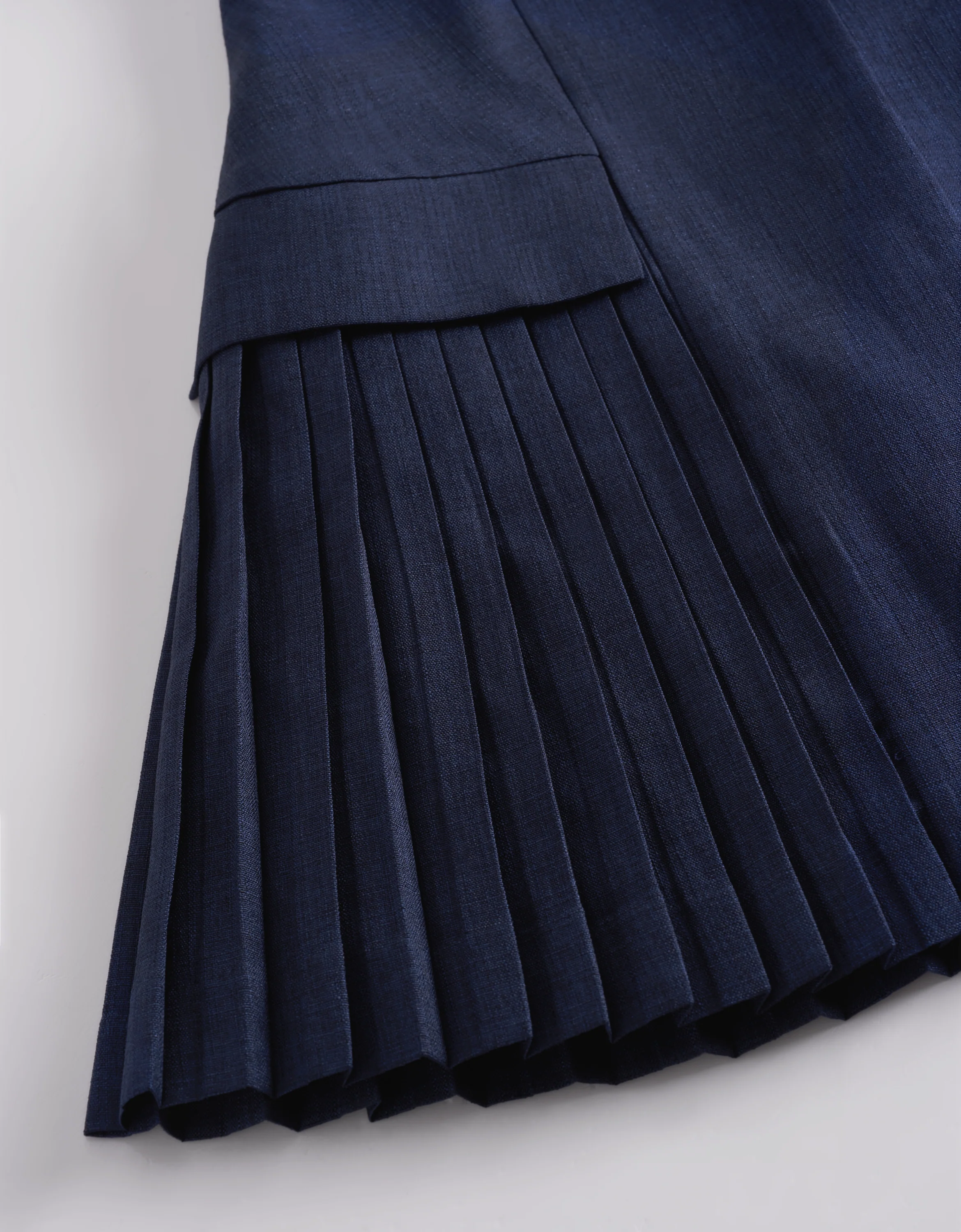 Pleated Panel Single-breasted Suit Dress - Image 16
