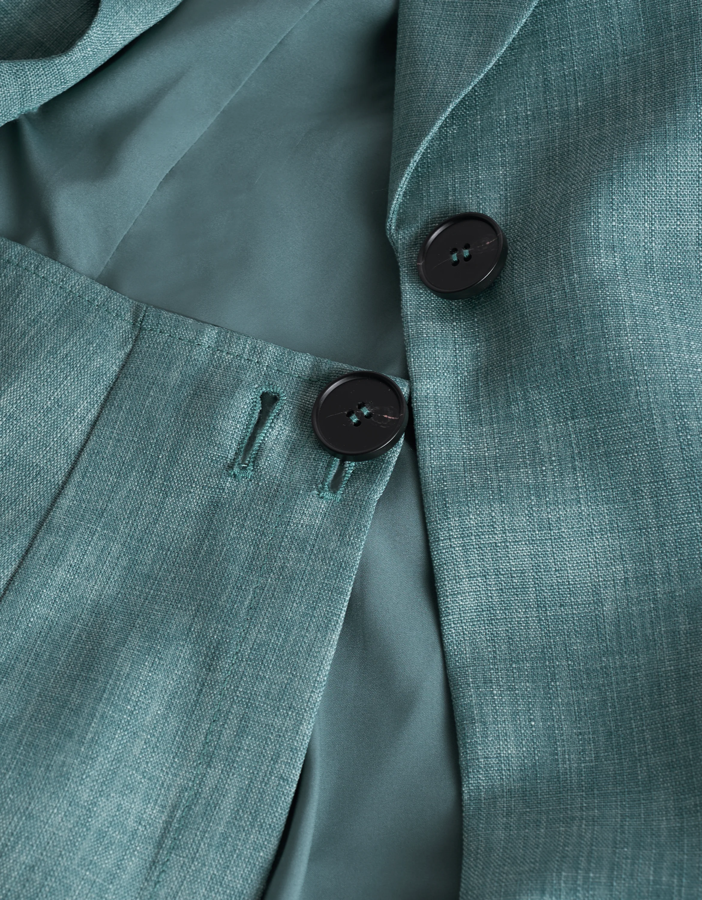 Pleated Panel Single-breasted Suit Dress - Image 8