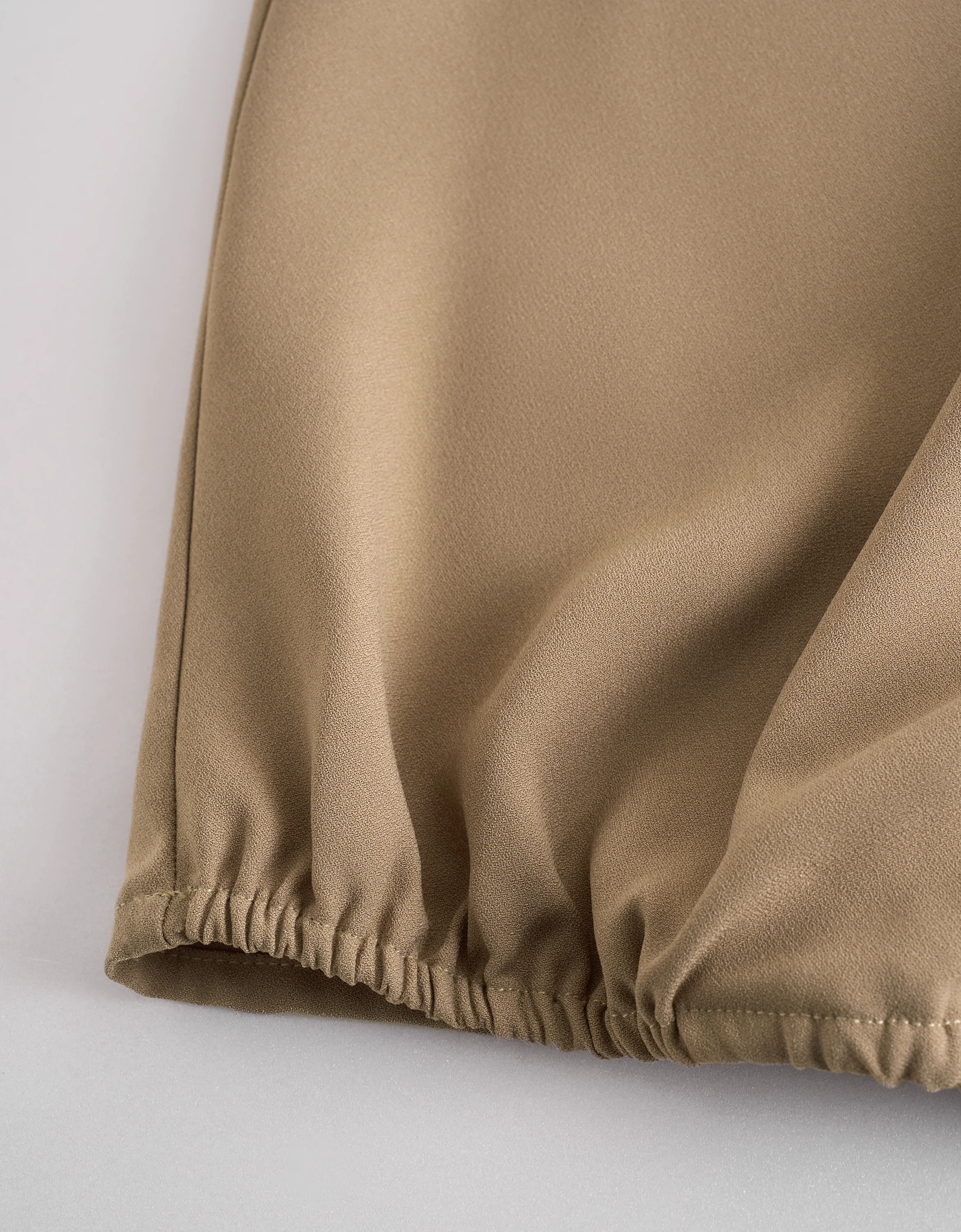 Pleated Shoulders V-neck Top - Image 7