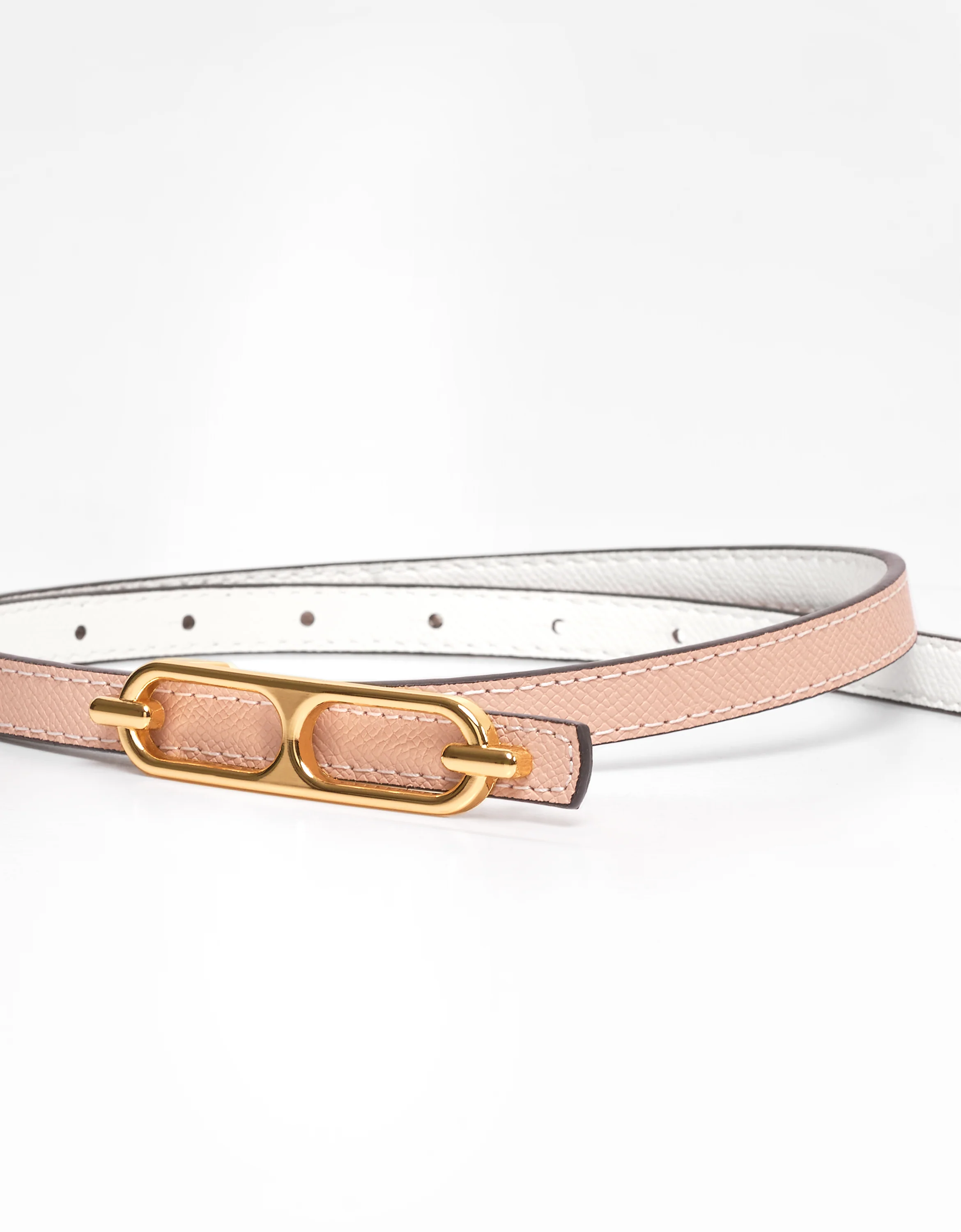 Reversible Thin Leather Belt - Image 10