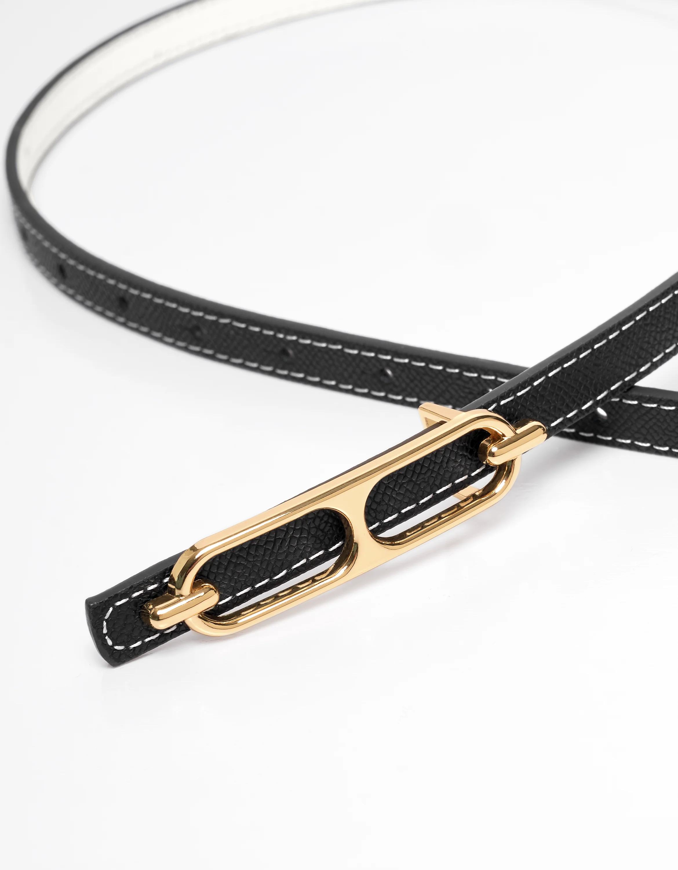 Reversible Thin Leather Belt - Image 16