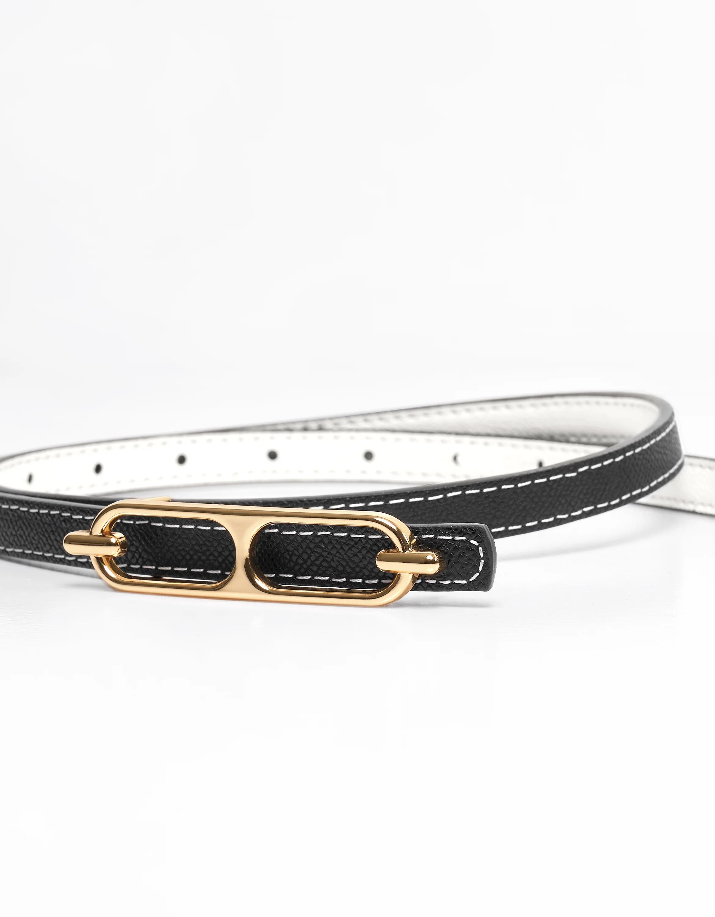 Reversible Thin Leather Belt - Image 17