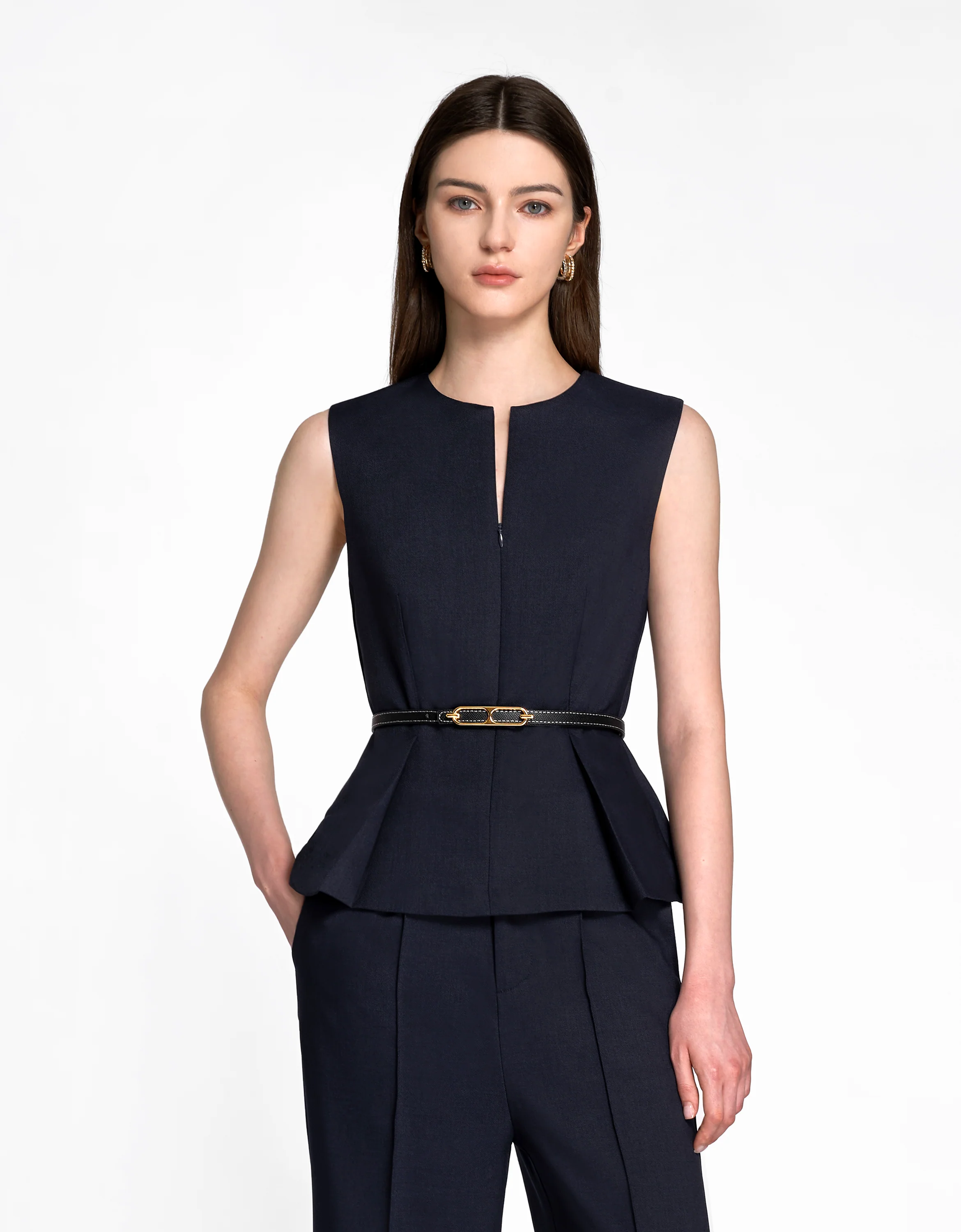 Reversible Thin Leather Belt - Image 20