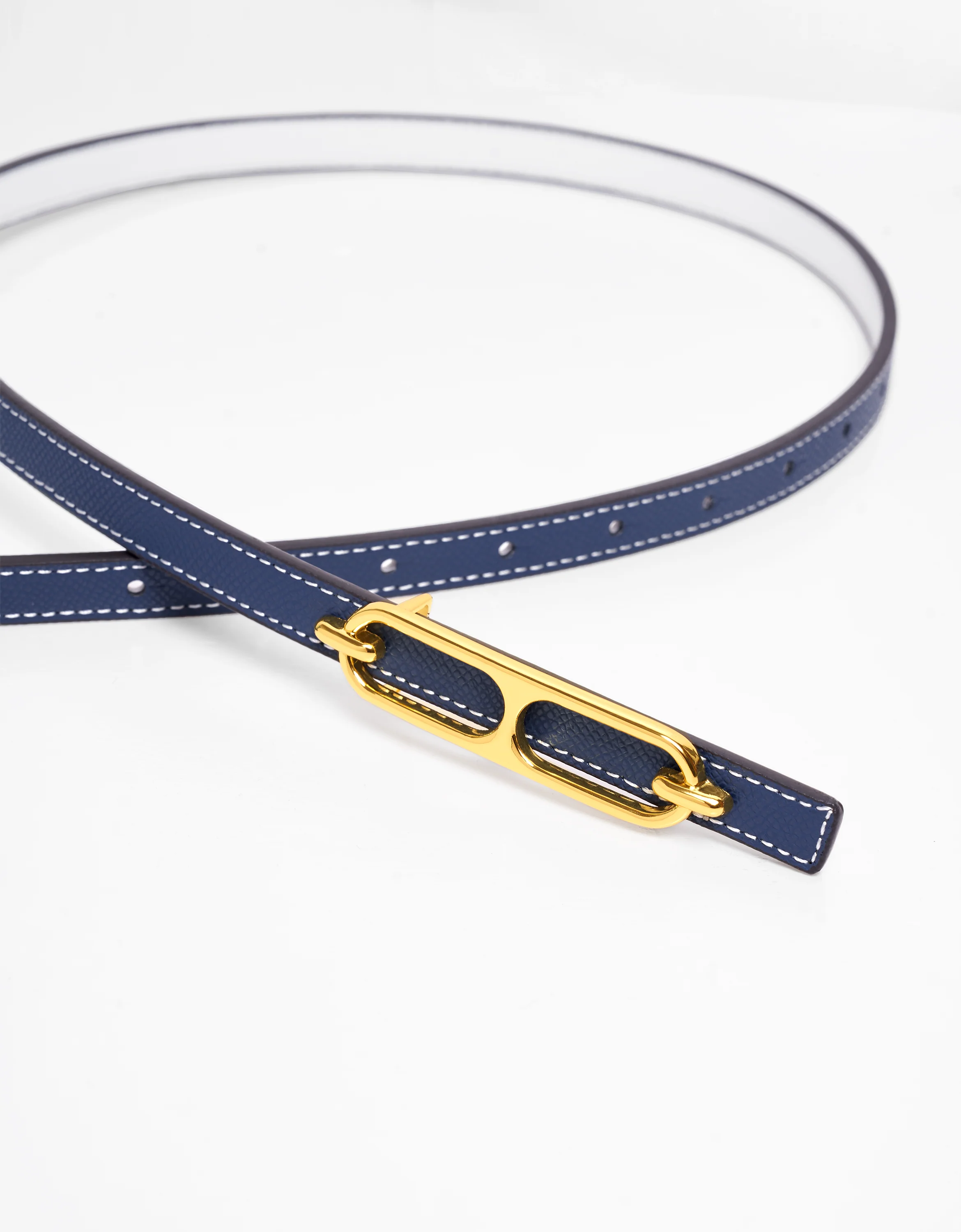 Reversible Thin Leather Belt - Image 25