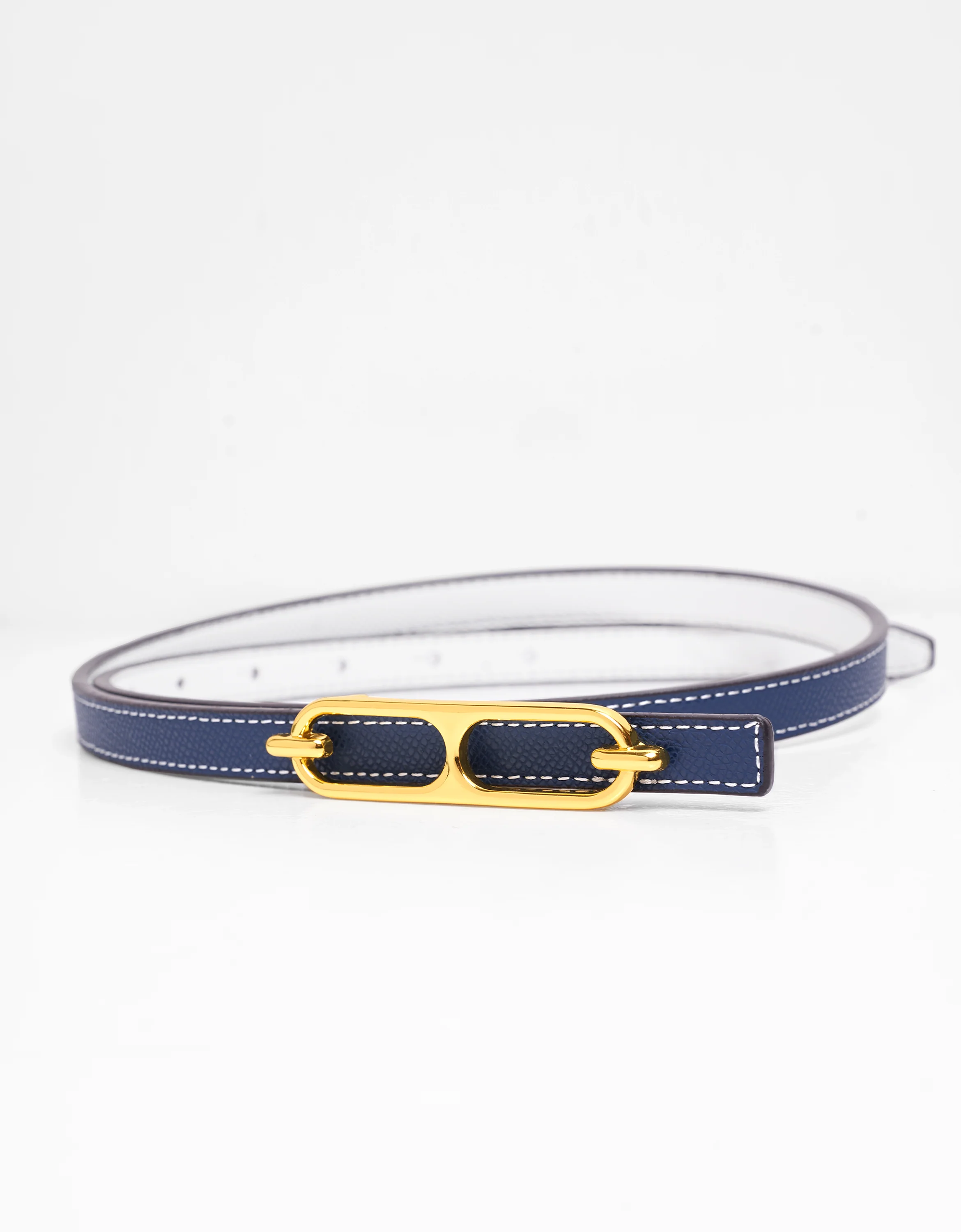 Reversible Thin Leather Belt - Image 26