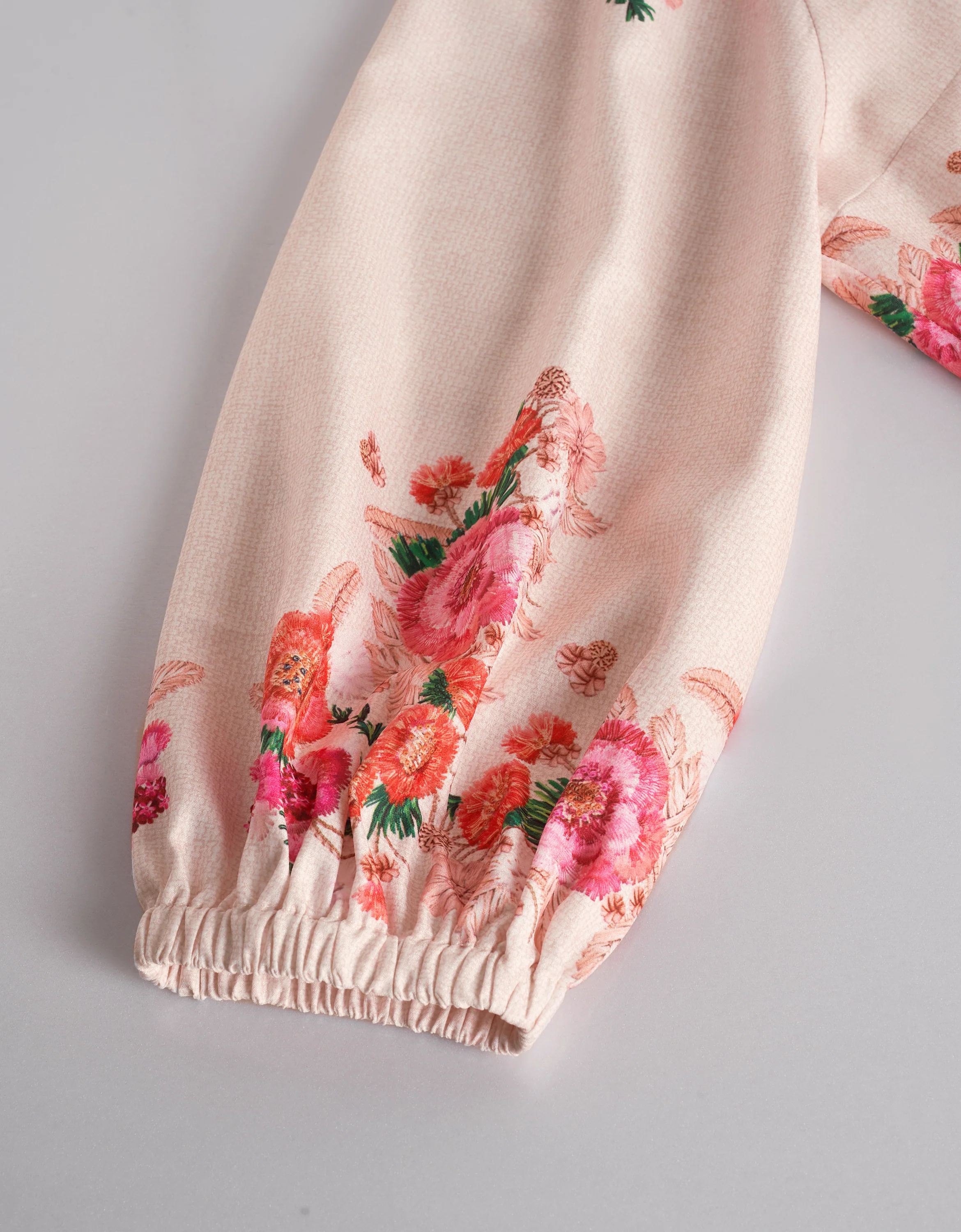 Round Neck Tiered Skirt Floral Print Dress - Image 7
