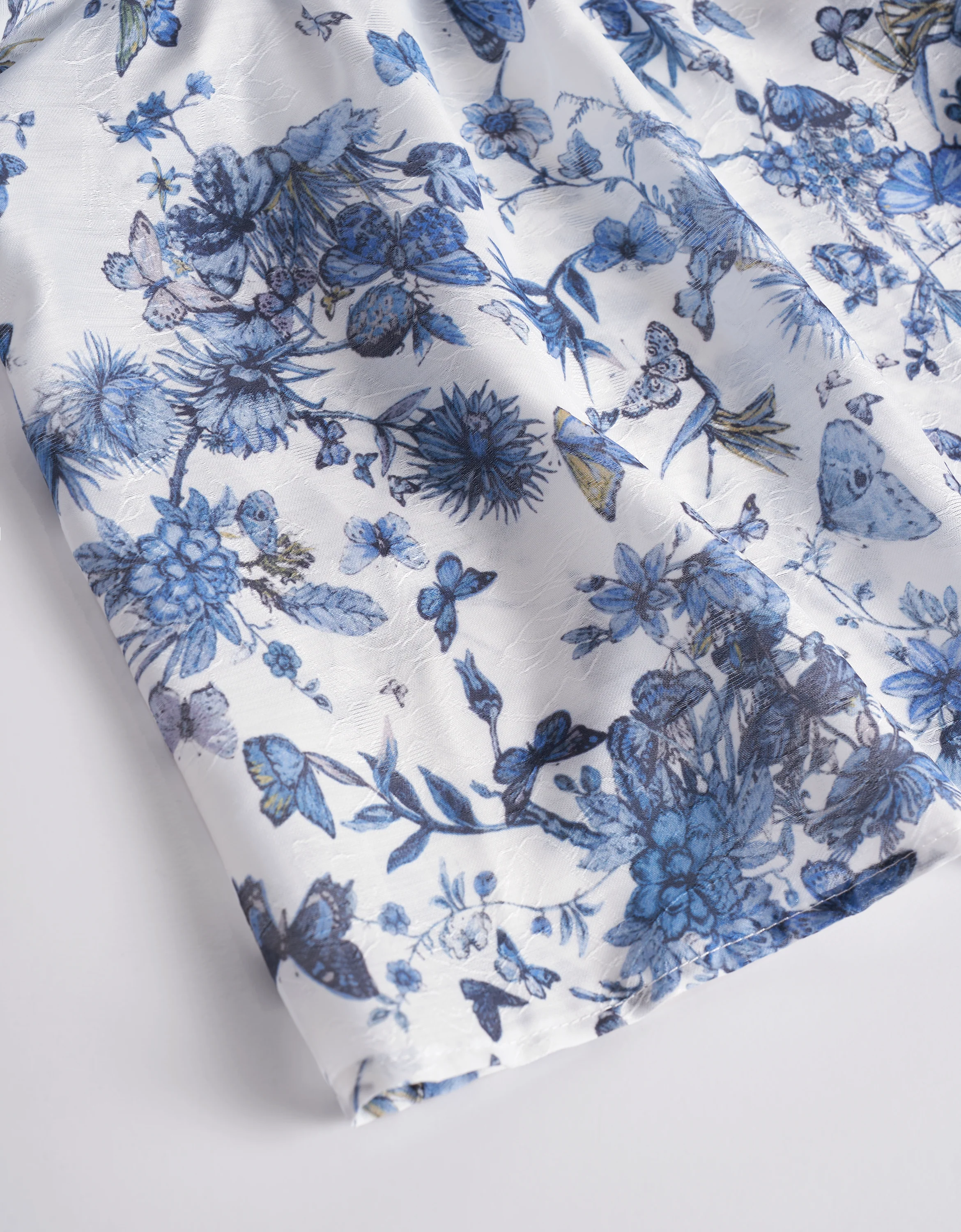 Ruffle Sleeve Square Neck Butterfly Print Top - Image 10