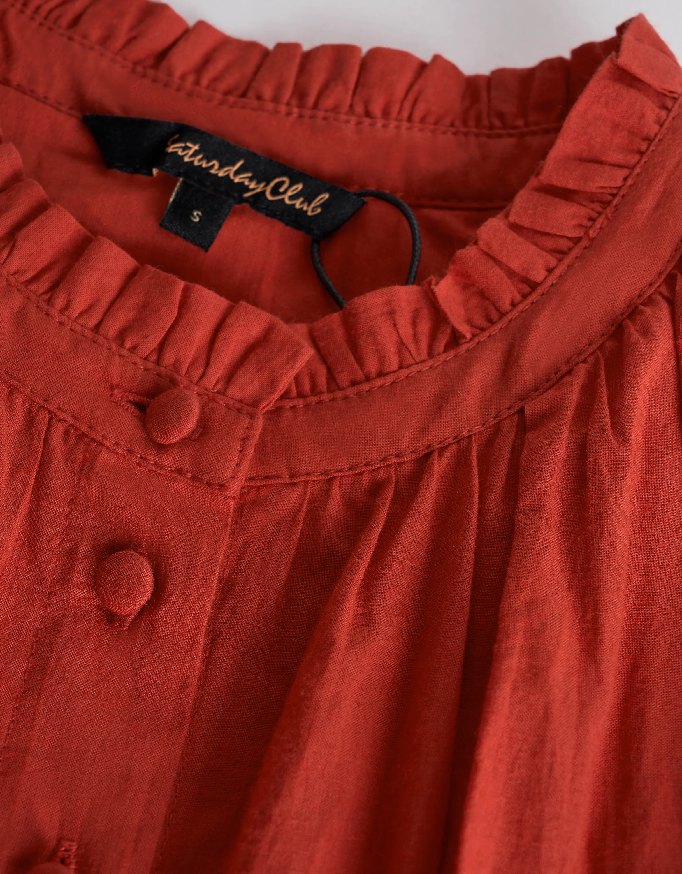 Ruffled Neck Sleeveless Embroidered Dress - Image 25
