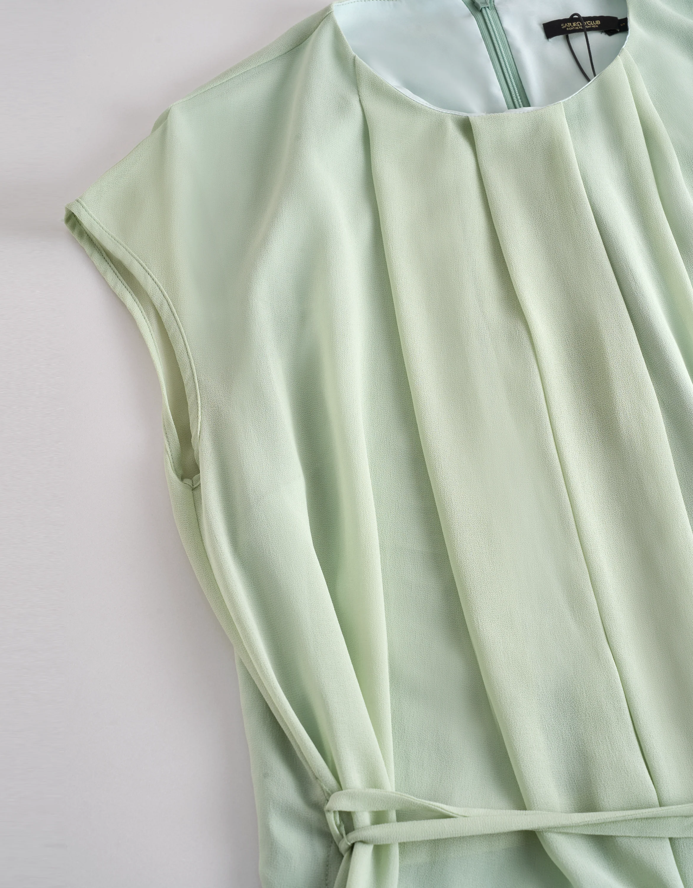 Sheer Layer A-line Midi Dress - Image 7