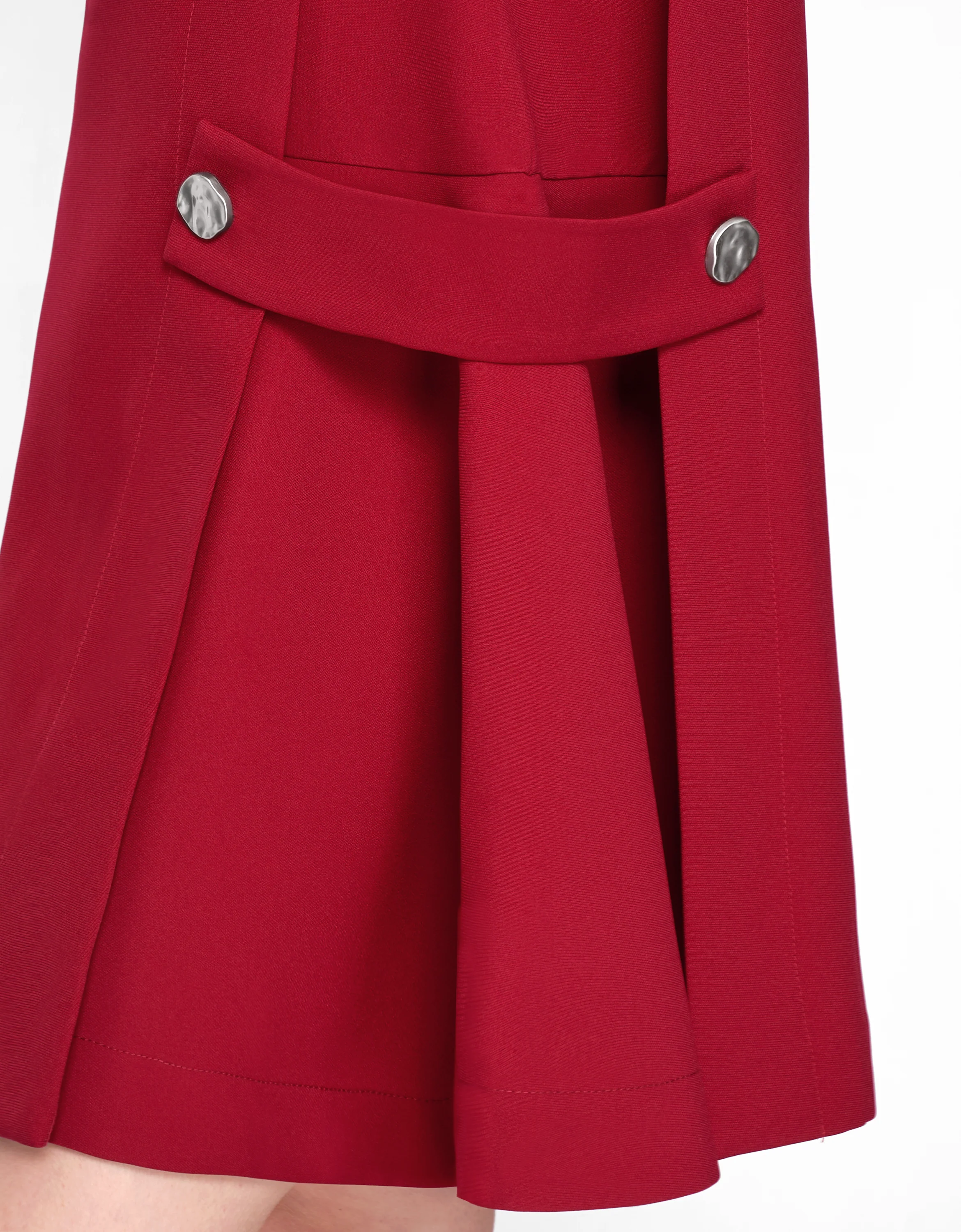 Short Sleeve Buttoned Side Dress - Image 32