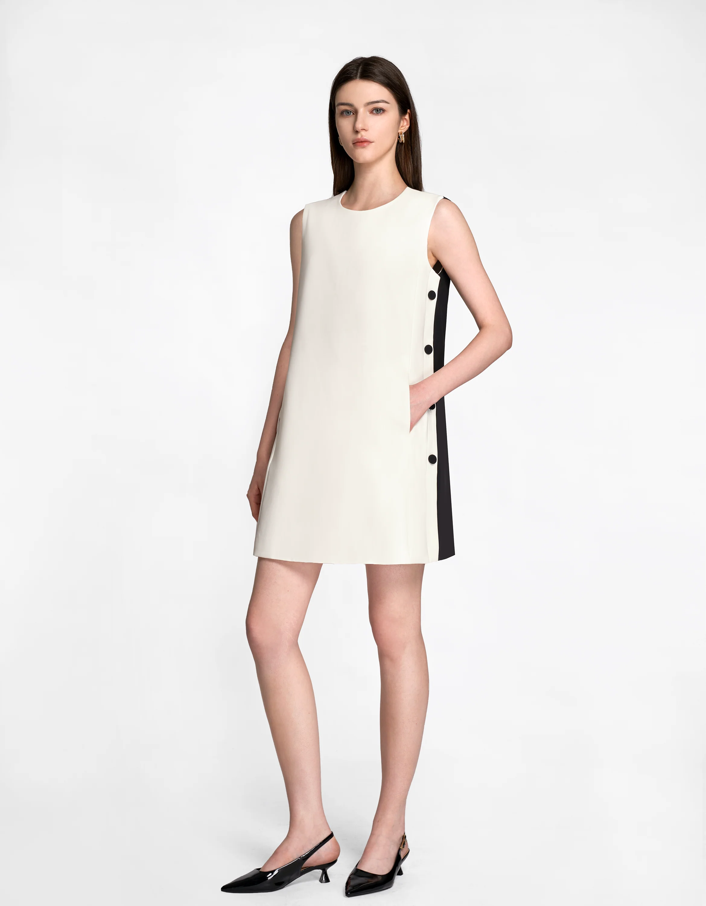 Side Button Dress - Image 2