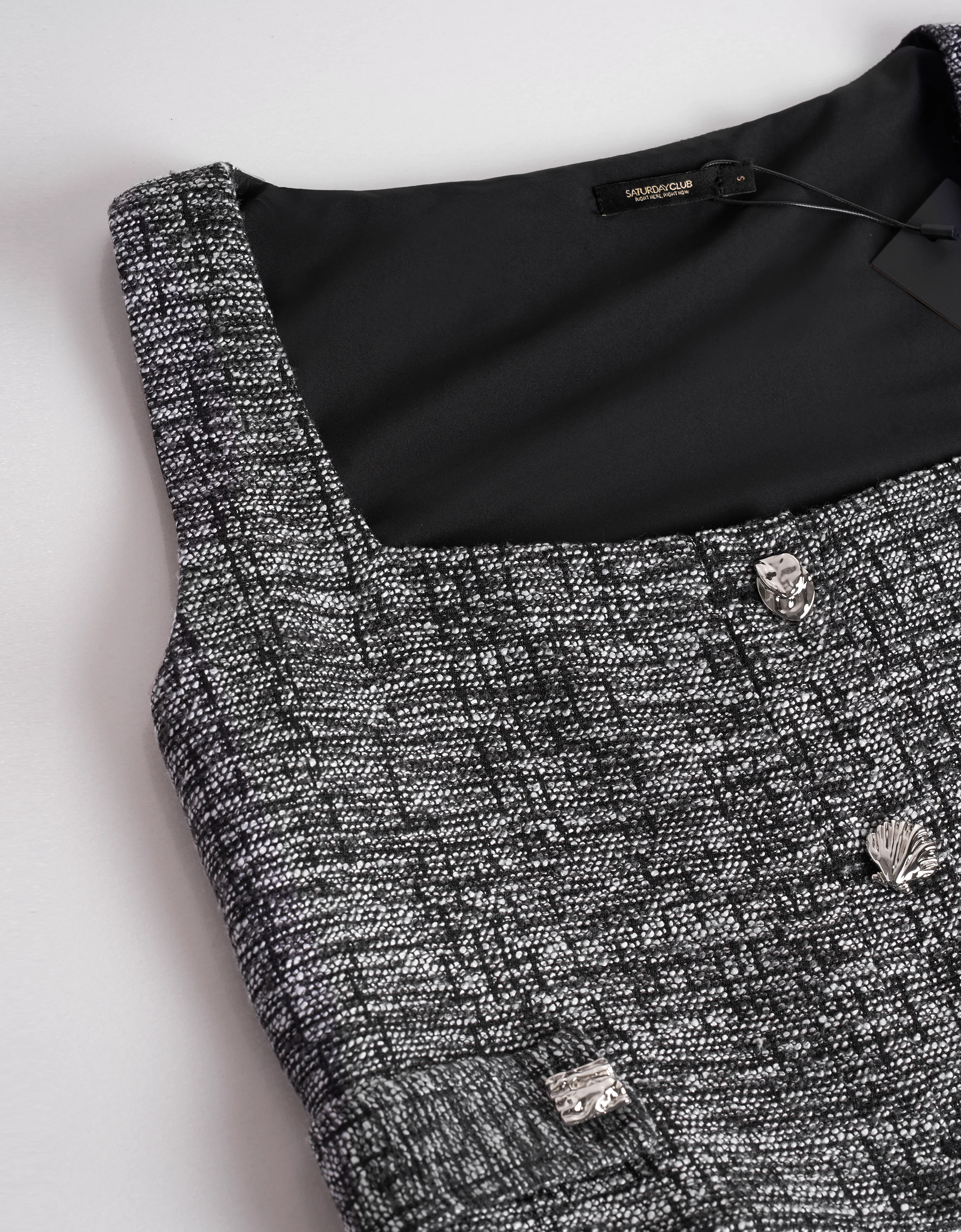 Square Neck Textured Crop Top - Image 5