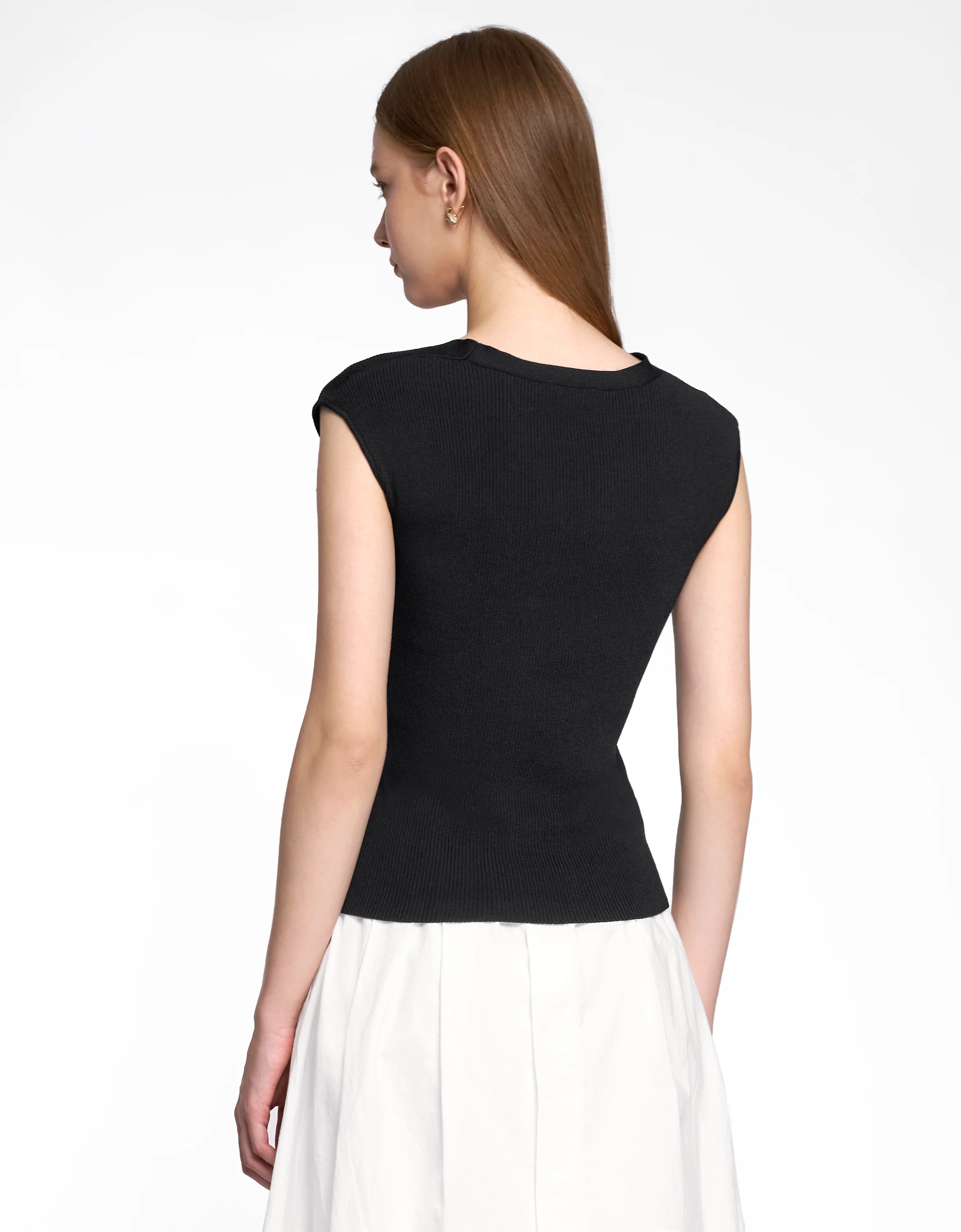V-Neck Knit Top - Image 12