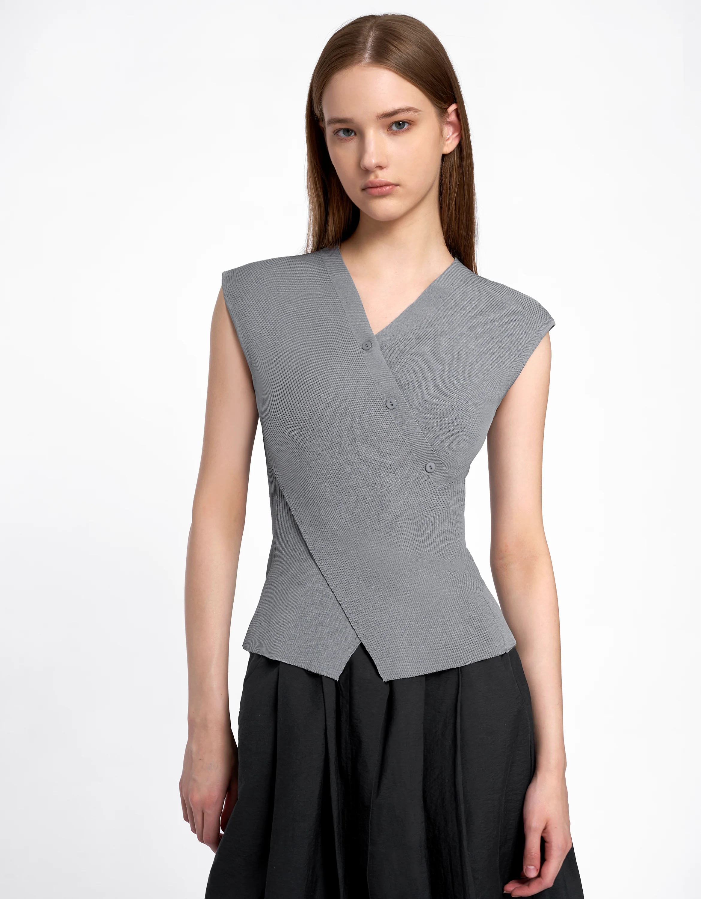 V-Neck Knit Top - Image 15