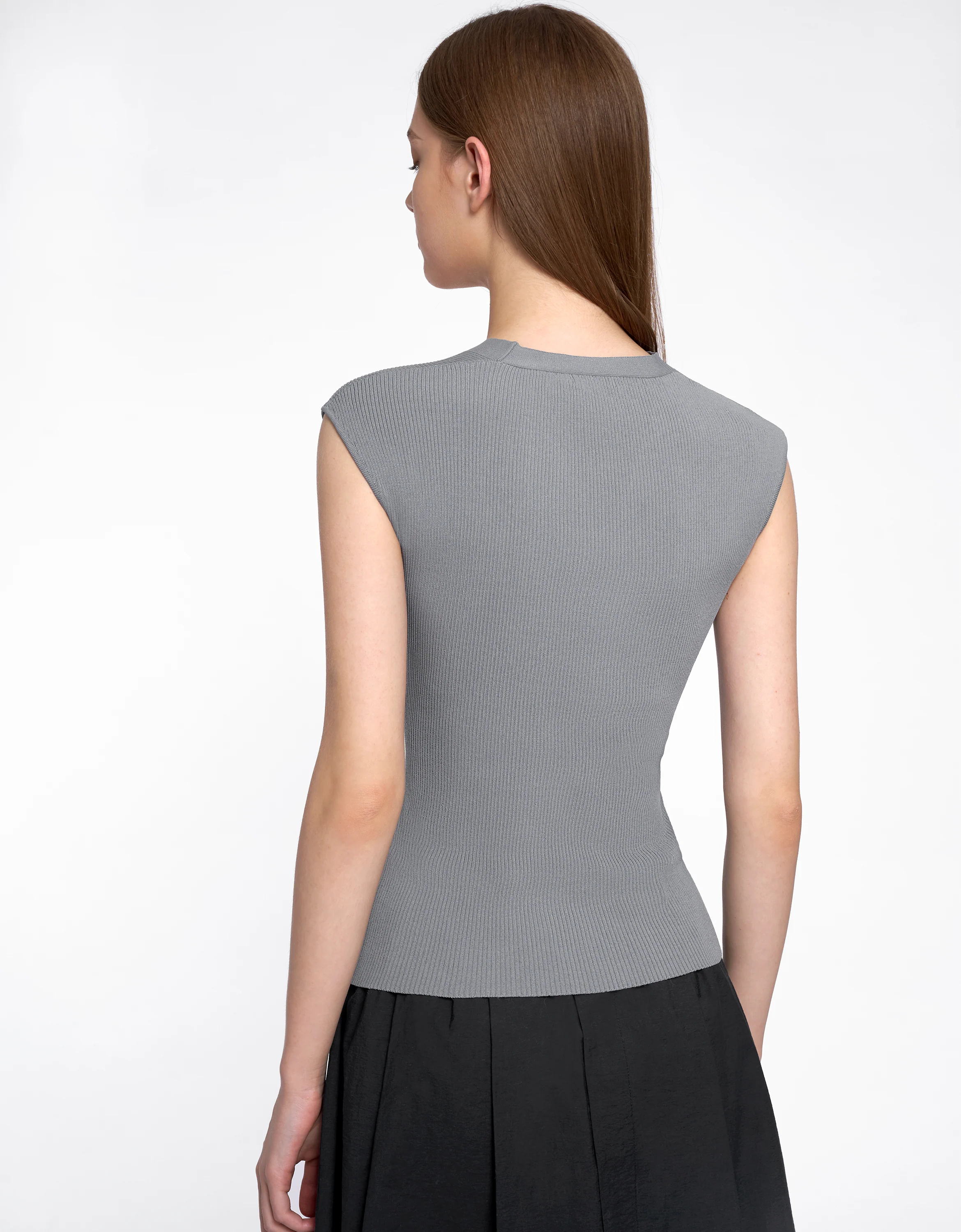 V-Neck Knit Top - Image 16