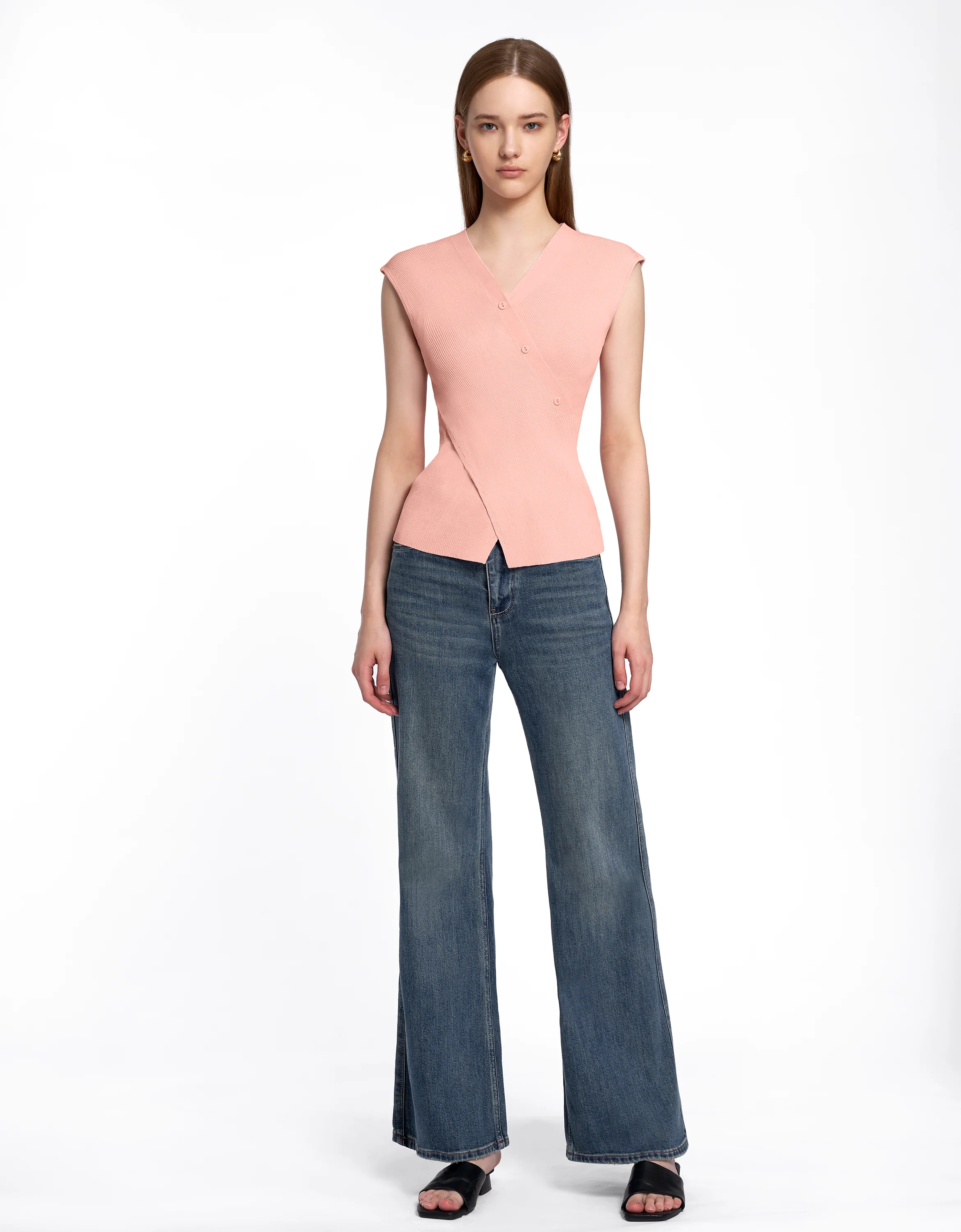 V-Neck Knit Top - Image 19