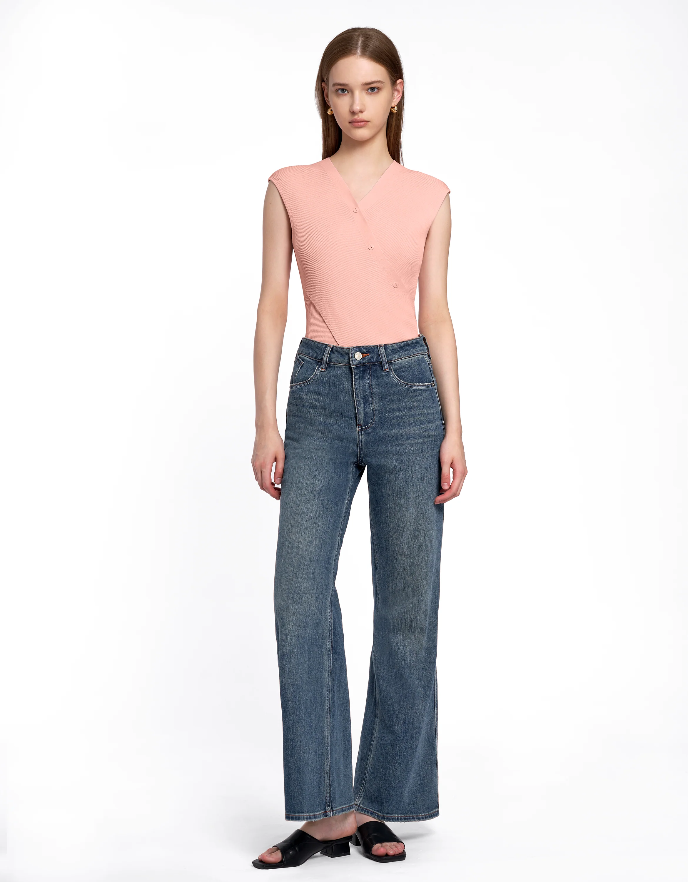 V-Neck Knit Top - Image 22