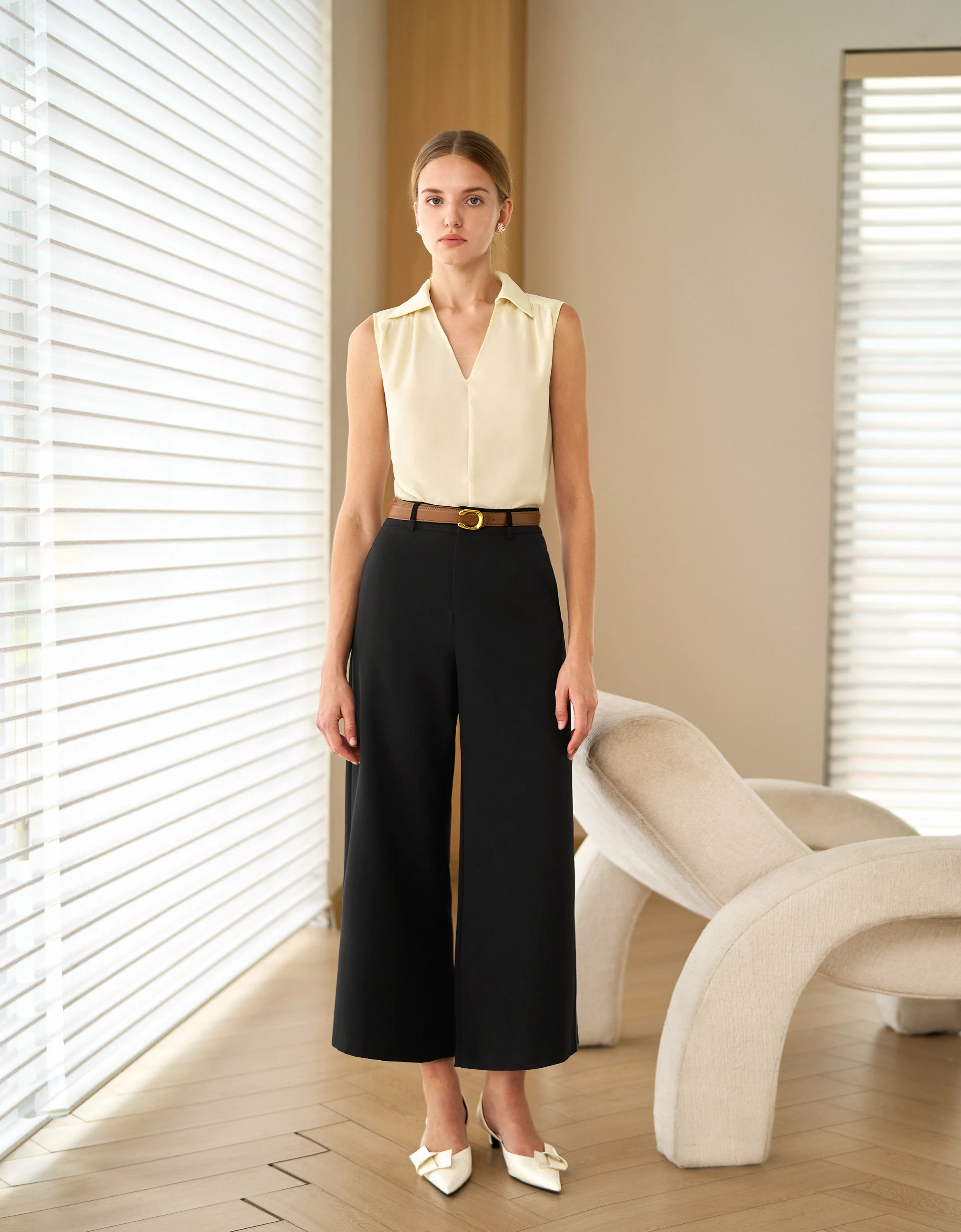 Wide Leg Suit Trousers - Image 5