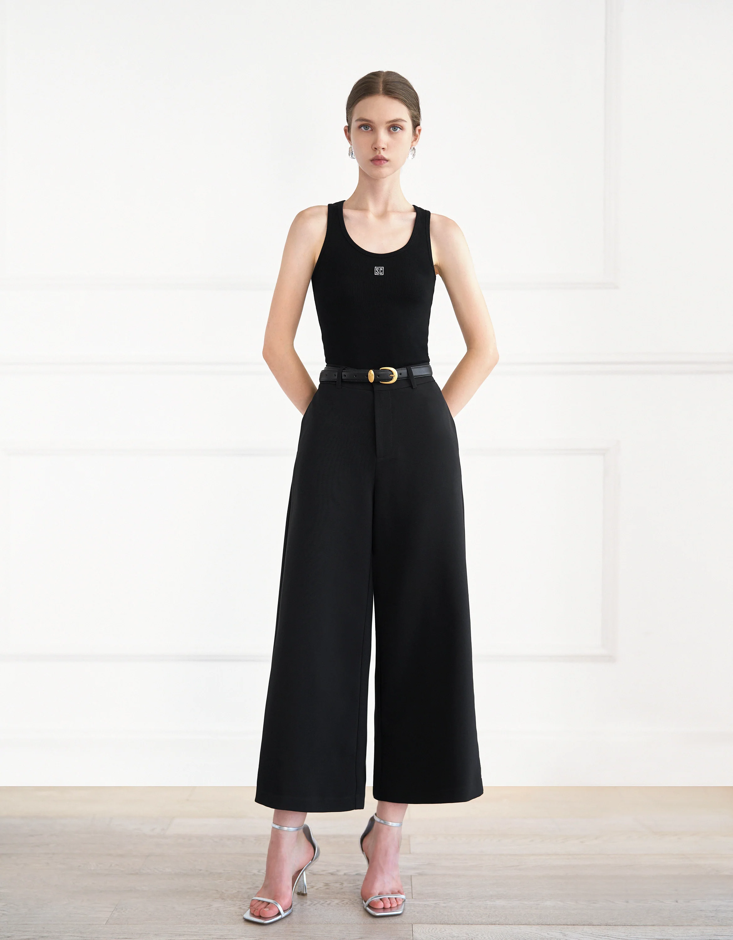 Wide Leg Suit Trousers - Image 7